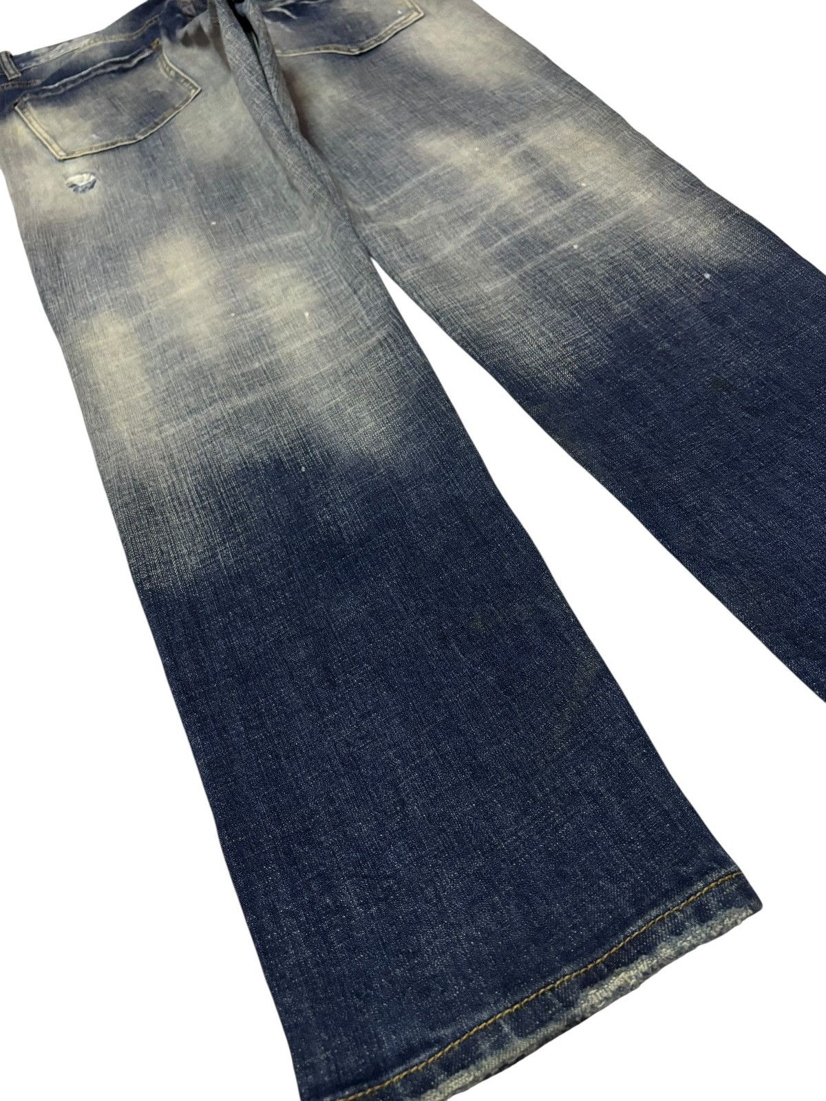 Philipp Plein Vtg Philipp Plein Homme Sashiko Distressed Jeans Size US 34 / EU 50 - 6 Thumbnail