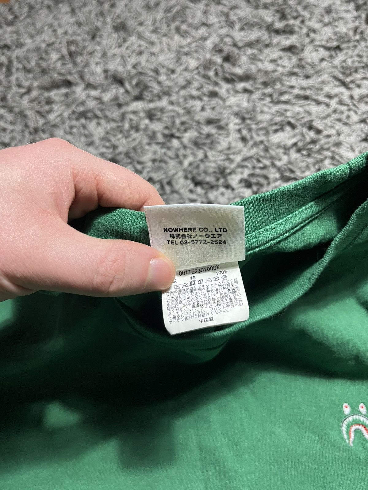 Bape BAPE SHARK ONE POINT WGM GREEN T-SHIRT Size US XL / EU 56 / 4 - 4 Thumbnail