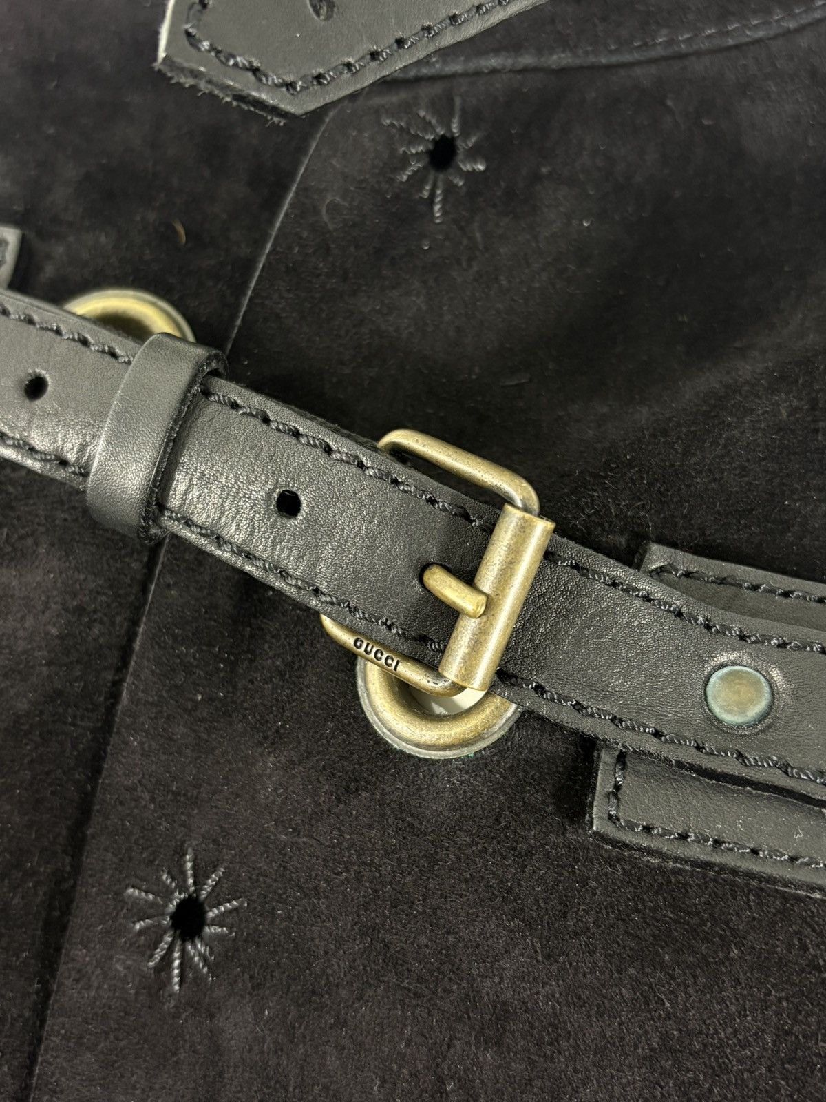 Gucci SS02 Bondage Long Leather Coat by Gucci Size L / US 10 / IT 46 - 6 Thumbnail