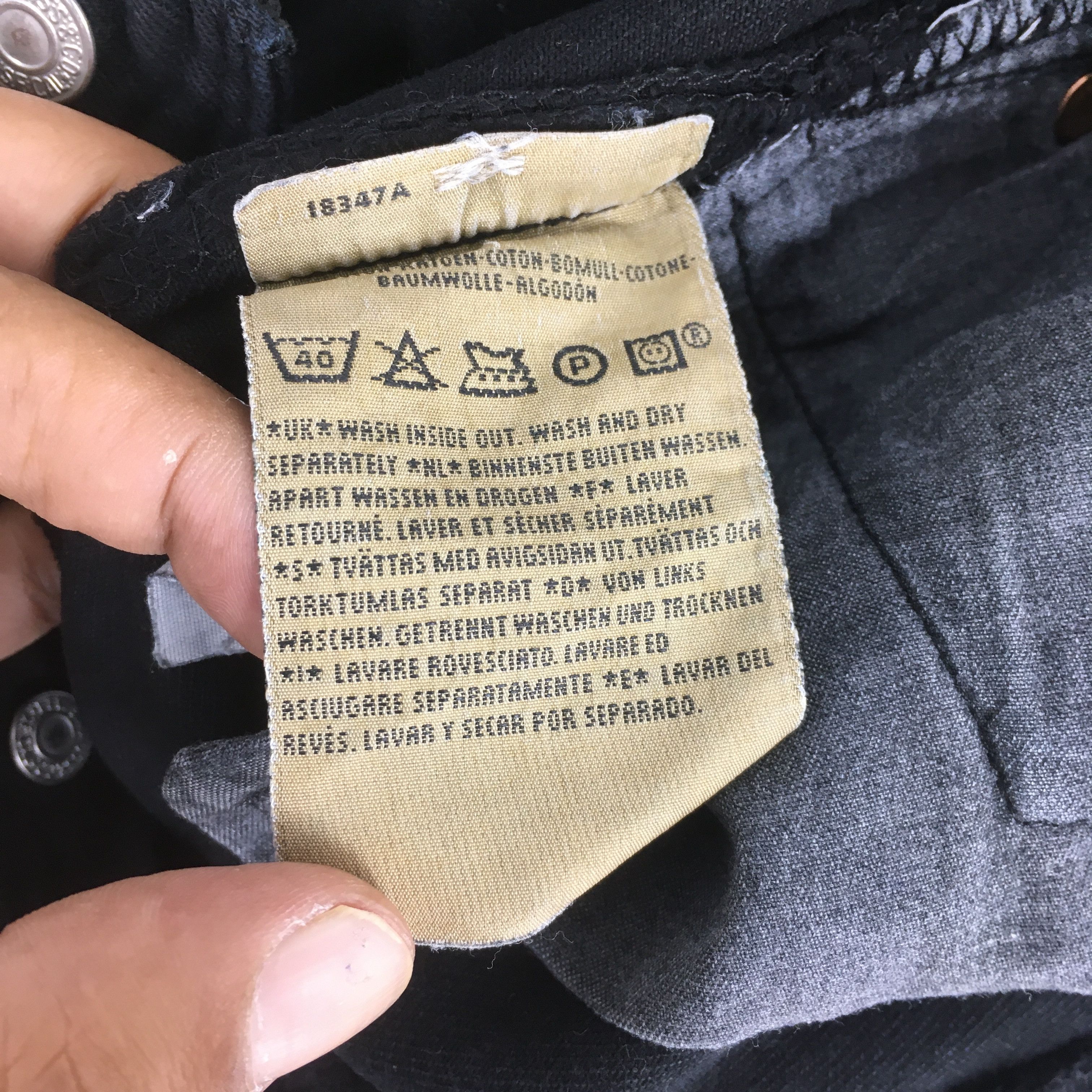 Levi's Size 28x32.5 Vintage 90s Levi's 501 Straight Cut Denim S1682 Size 28" / US 6 / IT 42 - 12 Thumbnail