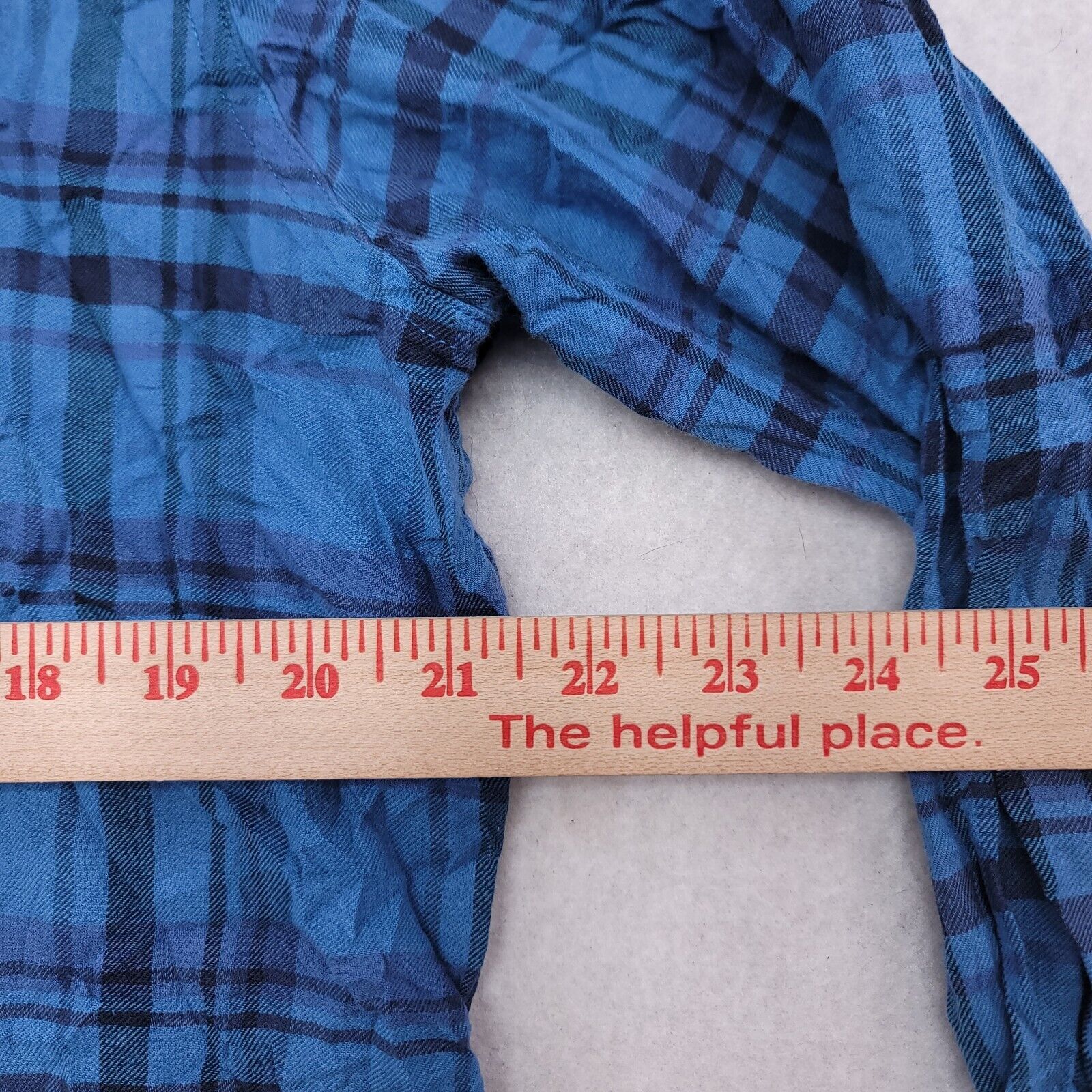 Sonoma Sonoma Madras Flannel Button Up Shirt Mens Size Large L Blue Size US L / EU 52-54 / 3 - 8 Thumbnail