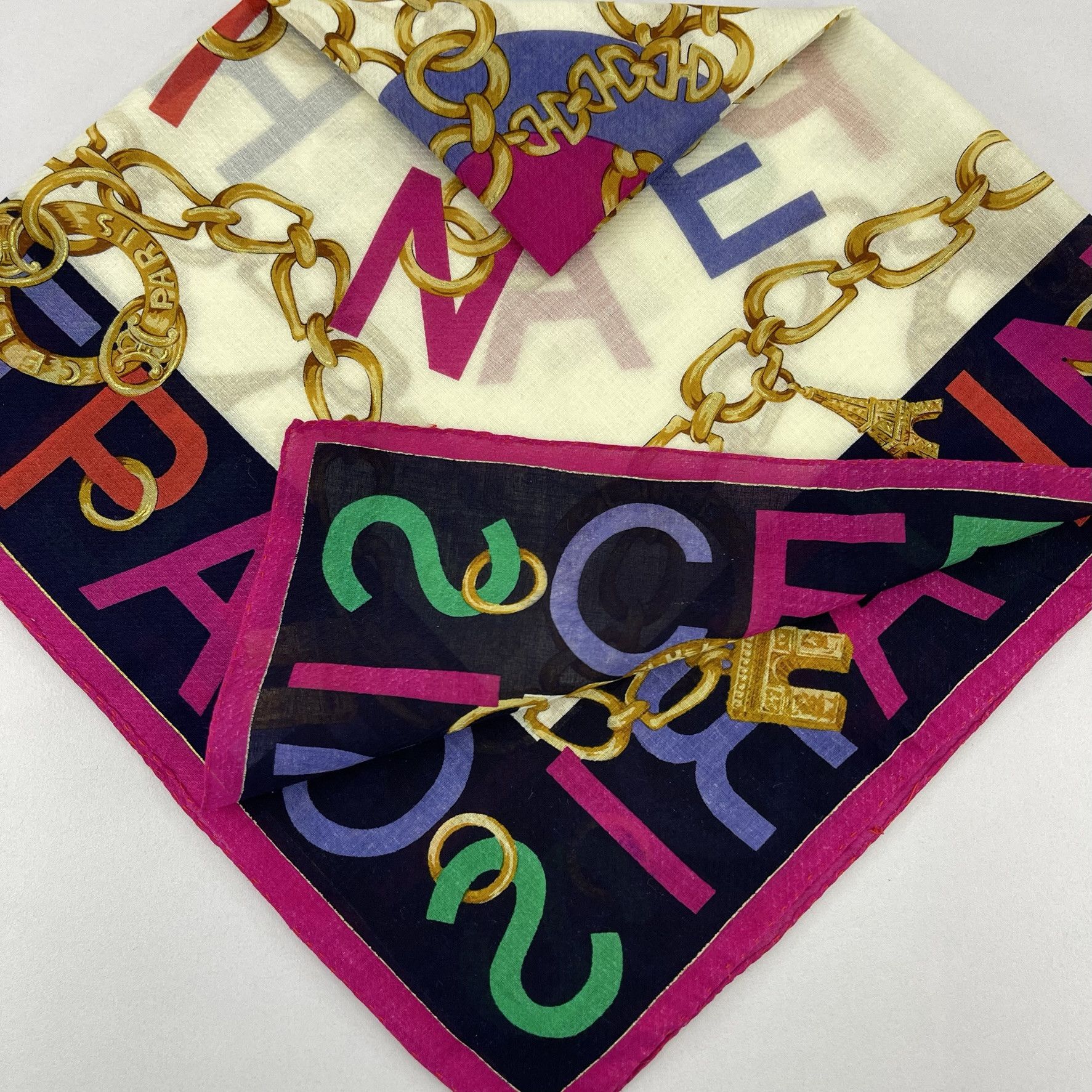 Celine Celine Paris Handkerchief / Neckerchief / Bandana - 4149 Size ONE SIZE - 6 Thumbnail