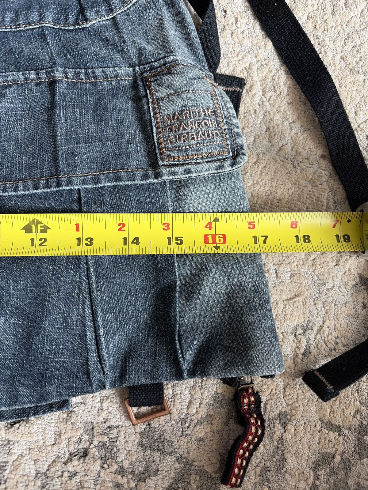 Marithe + Francois Girbaud Denim Multi Pocket Accessory Skirt Size 26" / US 2 / IT 38 - 12 Thumbnail