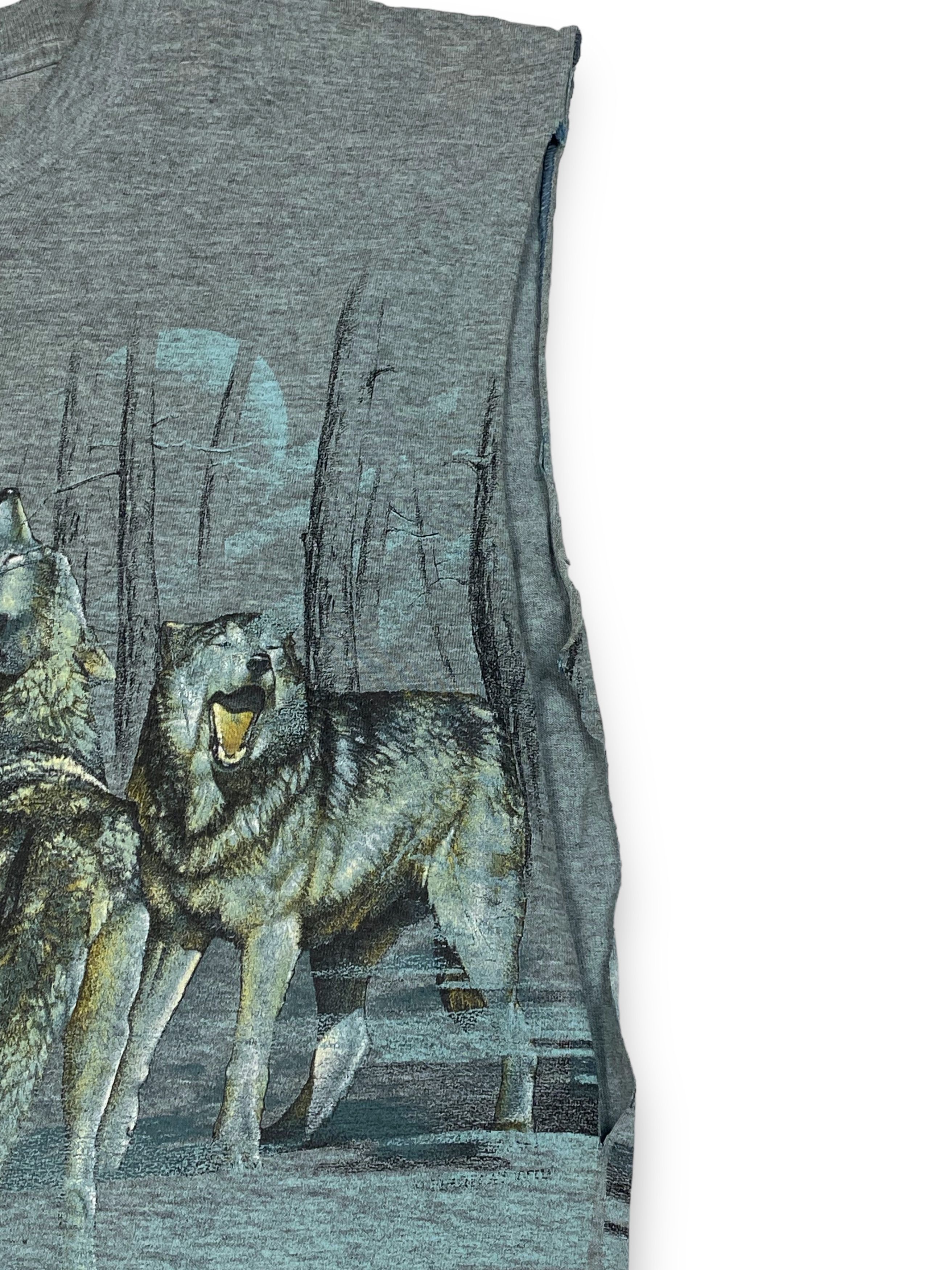 Habitat Vintage WOLVES Custom Made Tank Top Overprint M786 Size US M / EU 48-50 / 2 - 6 Thumbnail