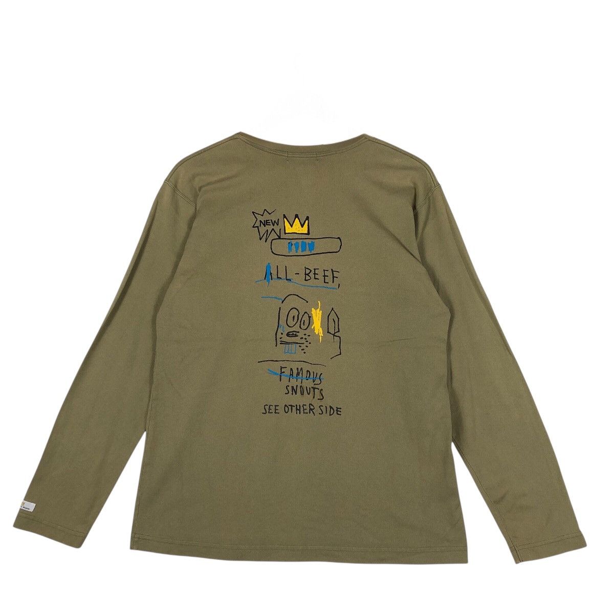 Jean-Michel Basquiat JMB Jean-Michel Basquiat Art Printed Longsleeve Shirt Size US M / EU 48-50 / 2 - 7 Thumbnail