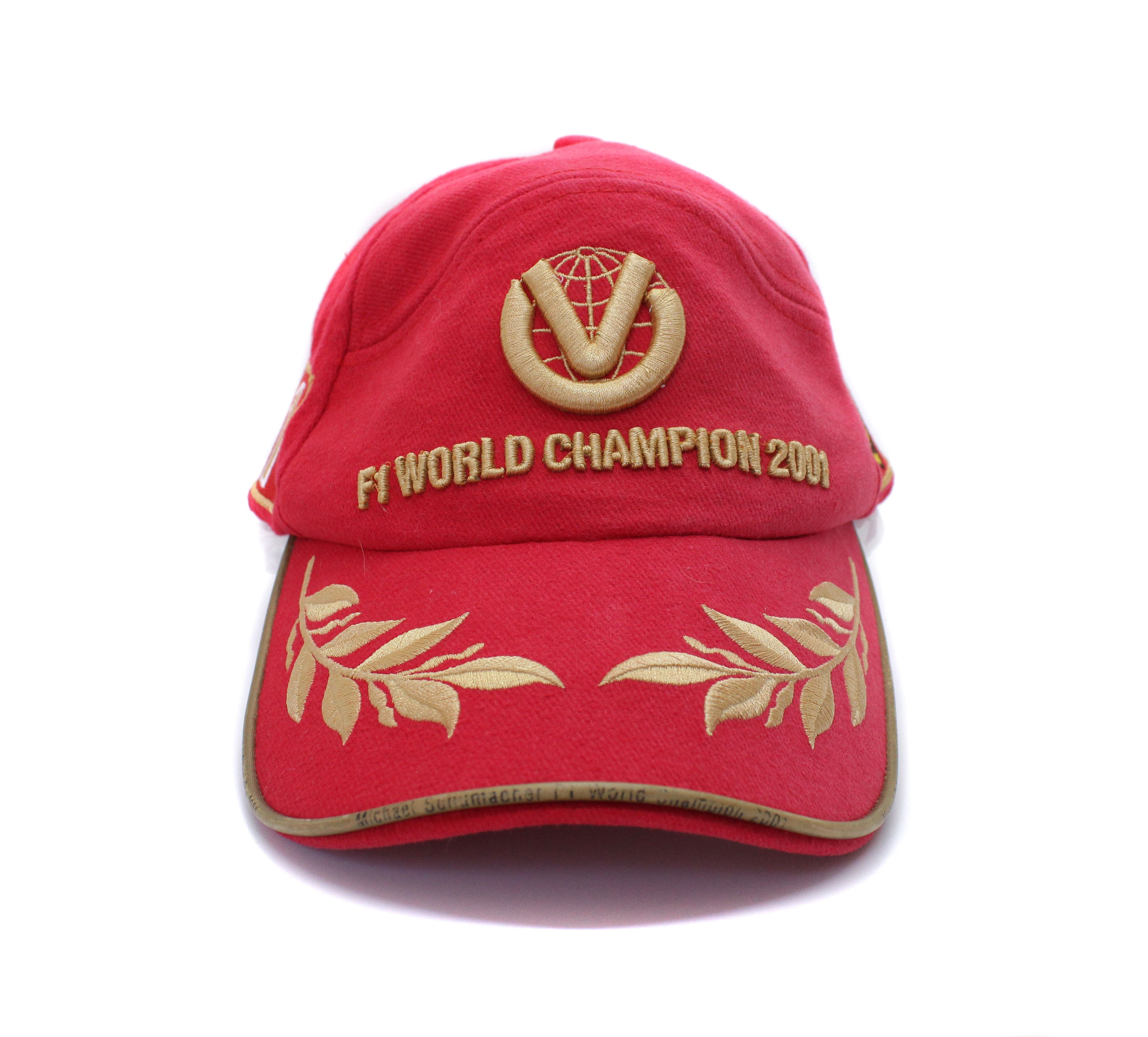 Ferrari 2001 Michael Schumacher Logo F1 Cap Size ONE SIZE - 2 Thumbnail