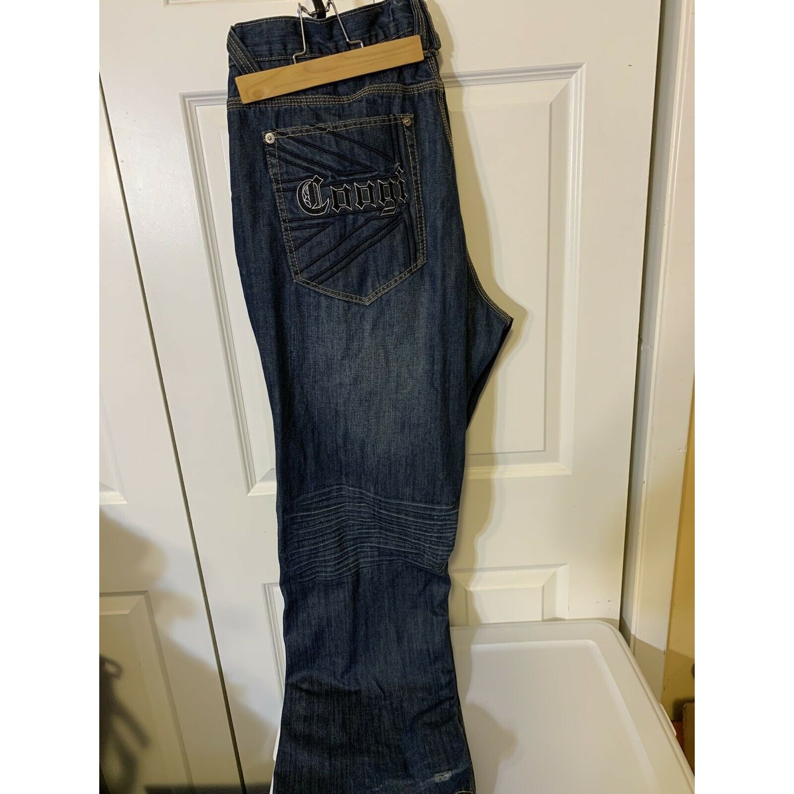 Coogi Coogi Men's Blue Sz 40 x 35 5-Pocket Embroidered Jeans Urban Size US 40 / EU 56 - 6 Thumbnail