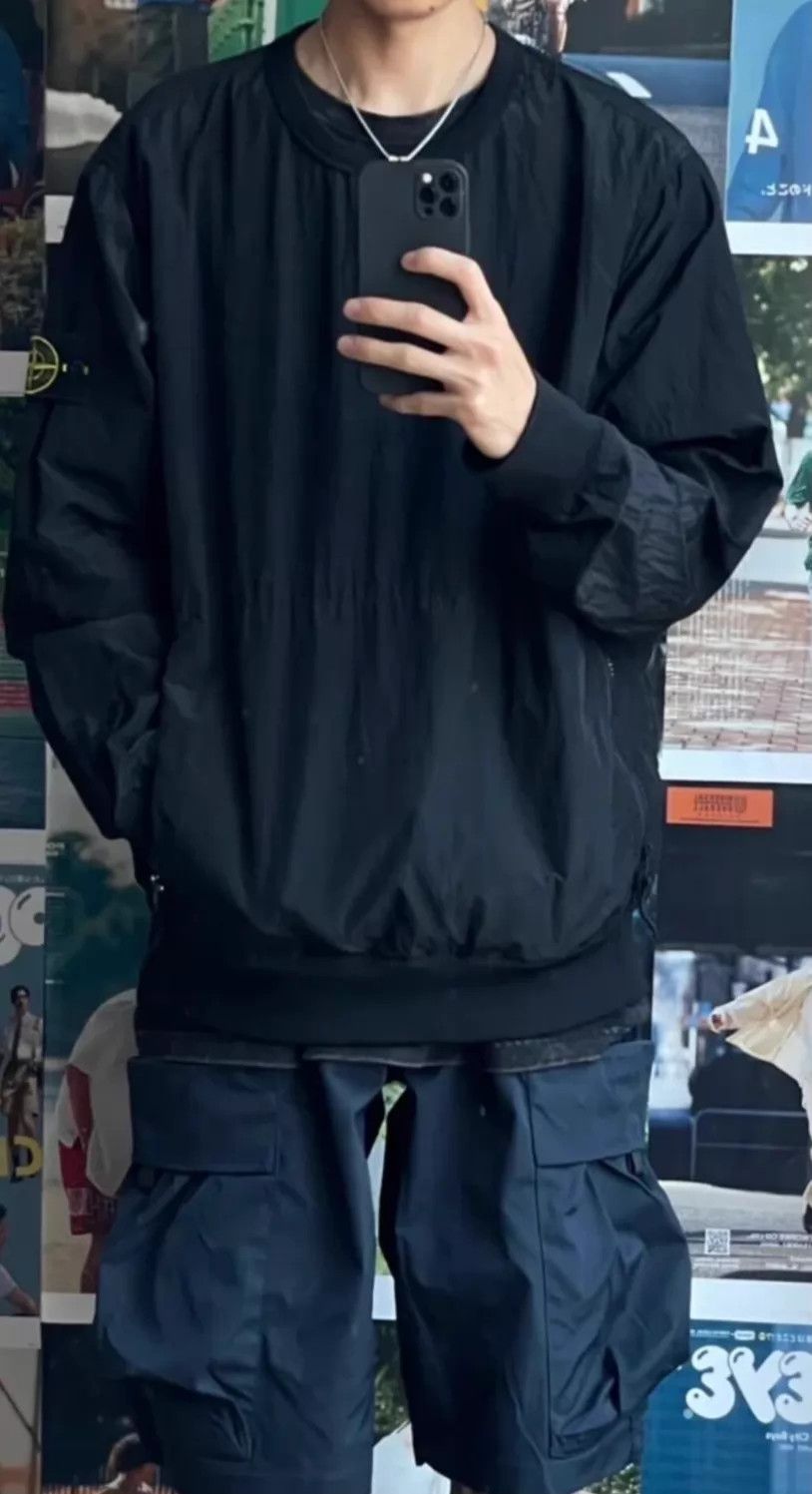Stone Island Stone Island 18fw Metal Nylon Crewneck Sweatshirt Black M Oversized Size US M / EU 48-50 / 2 - 8 Thumbnail