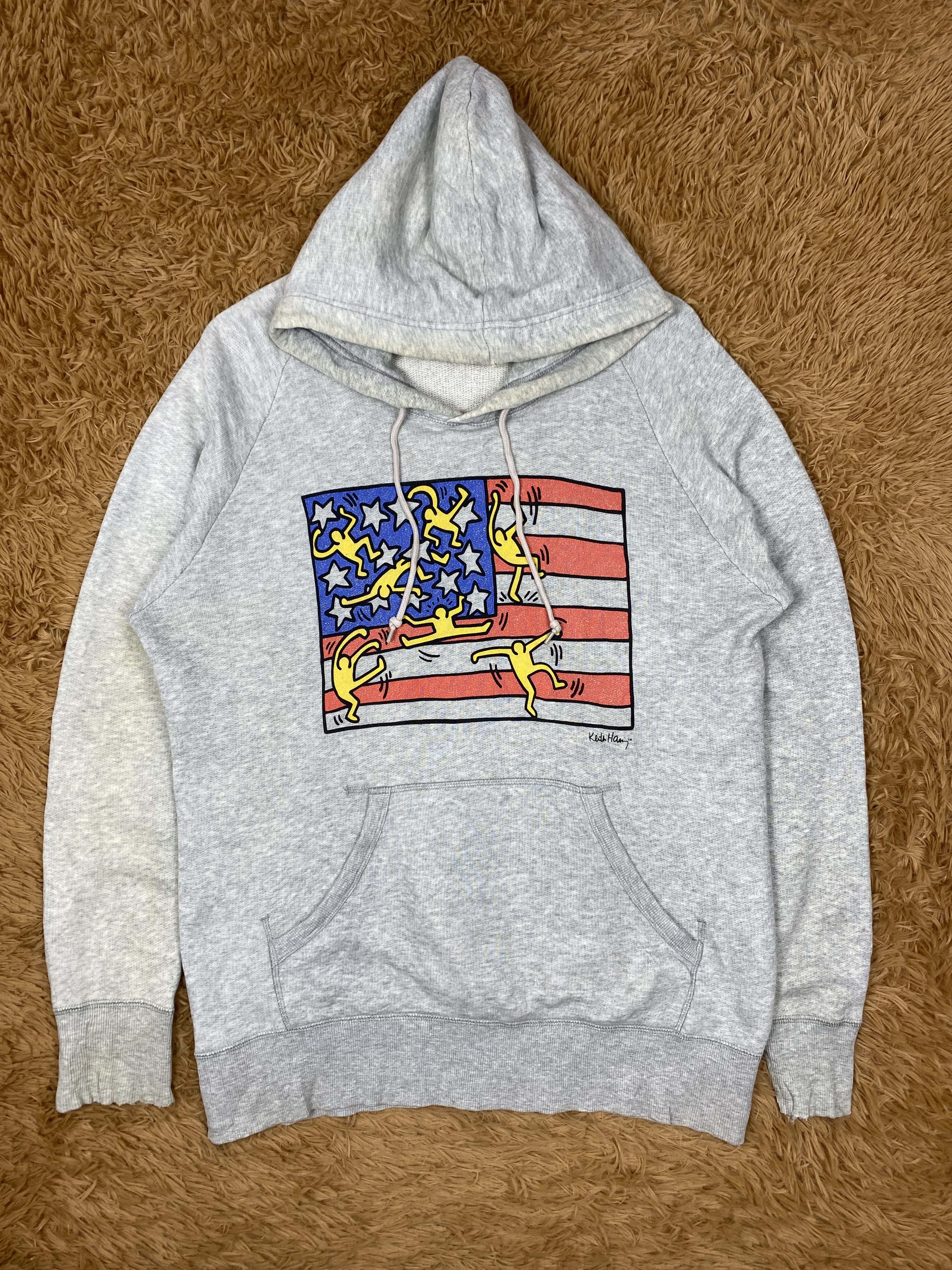 Keith Haring Vintage Keith Haring X Uniqlo Pullover Hoodies PS0345 Size US L / EU 52-54 / 3 - 1 Thumbnail