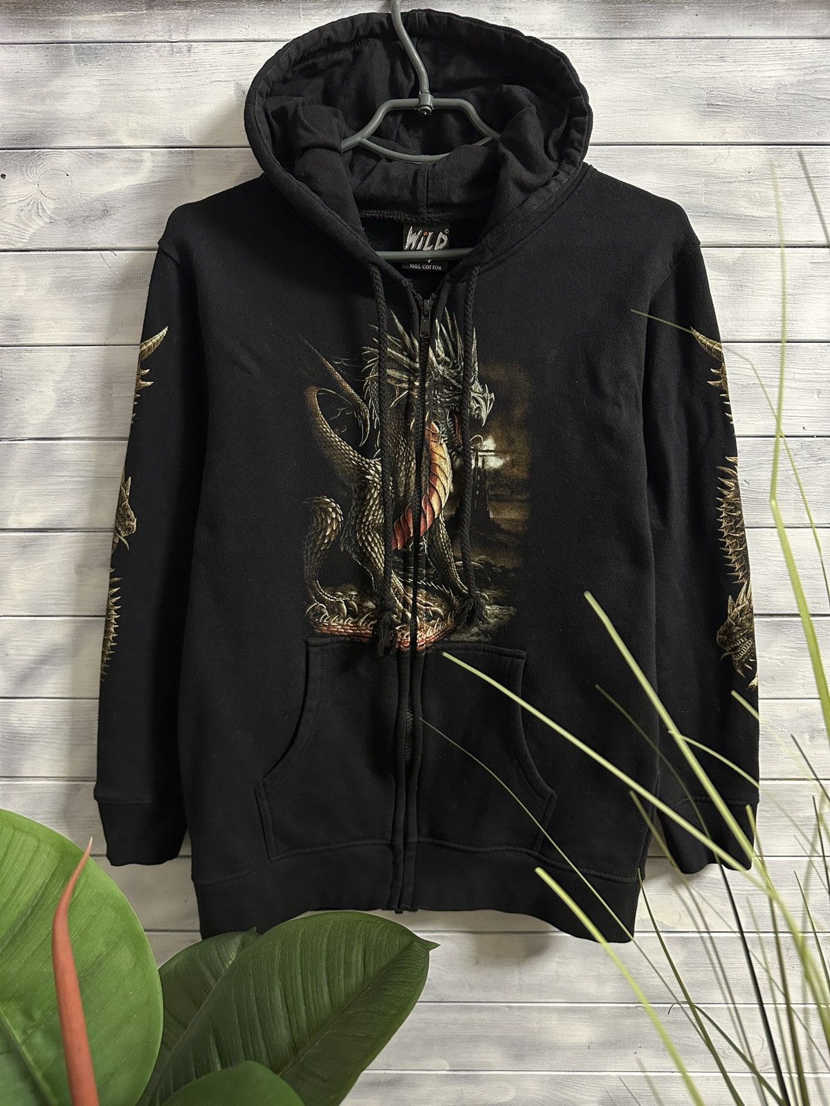 Other Dragon Glowing Print Rare Vintage Hoodie Rock Wild Y2K Japan Size US M / EU 48-50 / 2 - 3 Thumbnail