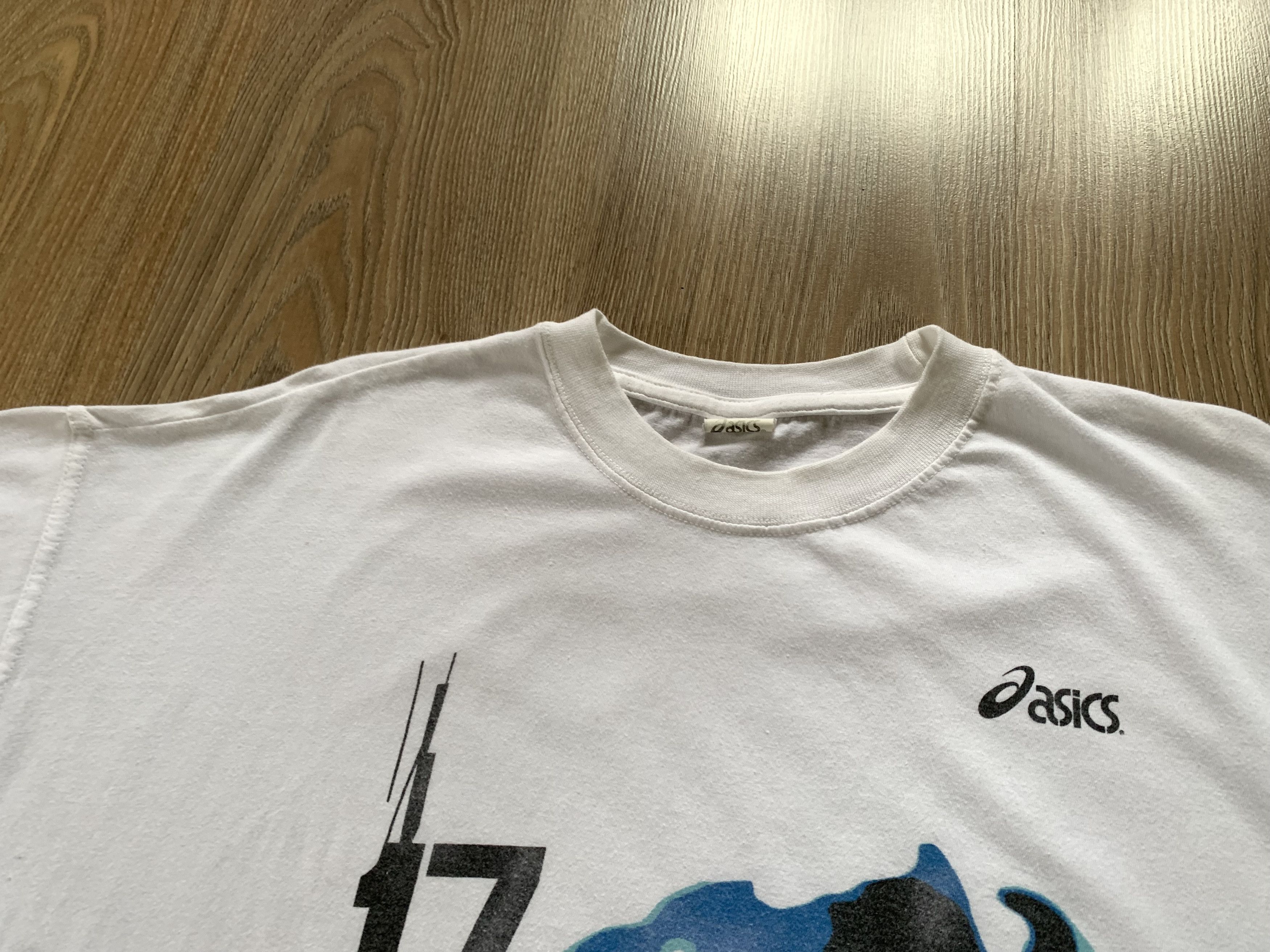 Asics × Japanese Brand × Vintage Asics Grand Prix Vintage Cotton T Shirt Size US XL / EU 56 / 4 - 4 Thumbnail