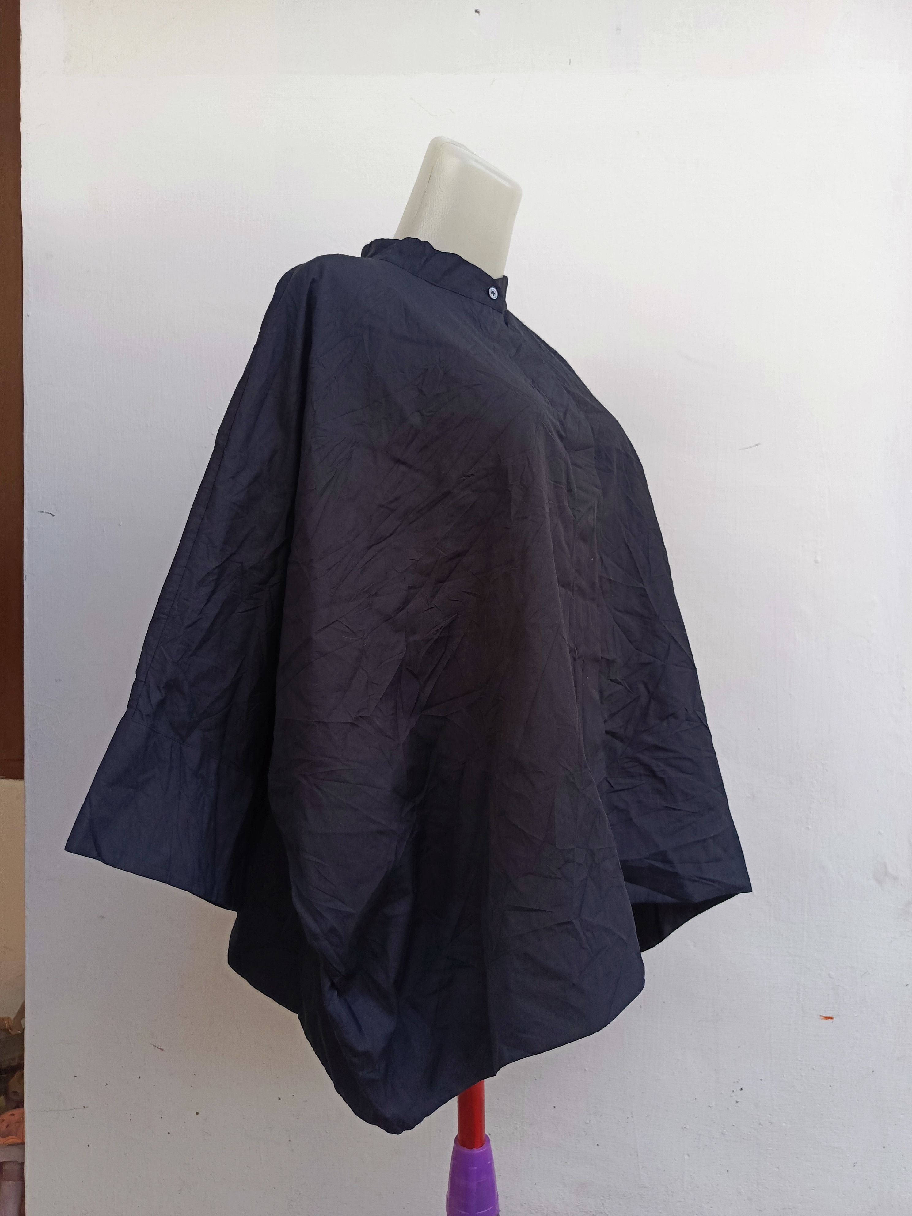 Japanese Brand +J uniqlo Black Oversized Blouse Japanese Avant garde Size M / US 6-8 / IT 42-44 - 3 Thumbnail