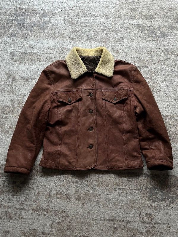 Other Carla El Cort Ingles Vintage 90s Leather Jacket Sz 44 Rare Size L / US 10 / IT 46 - 1 Thumbnail