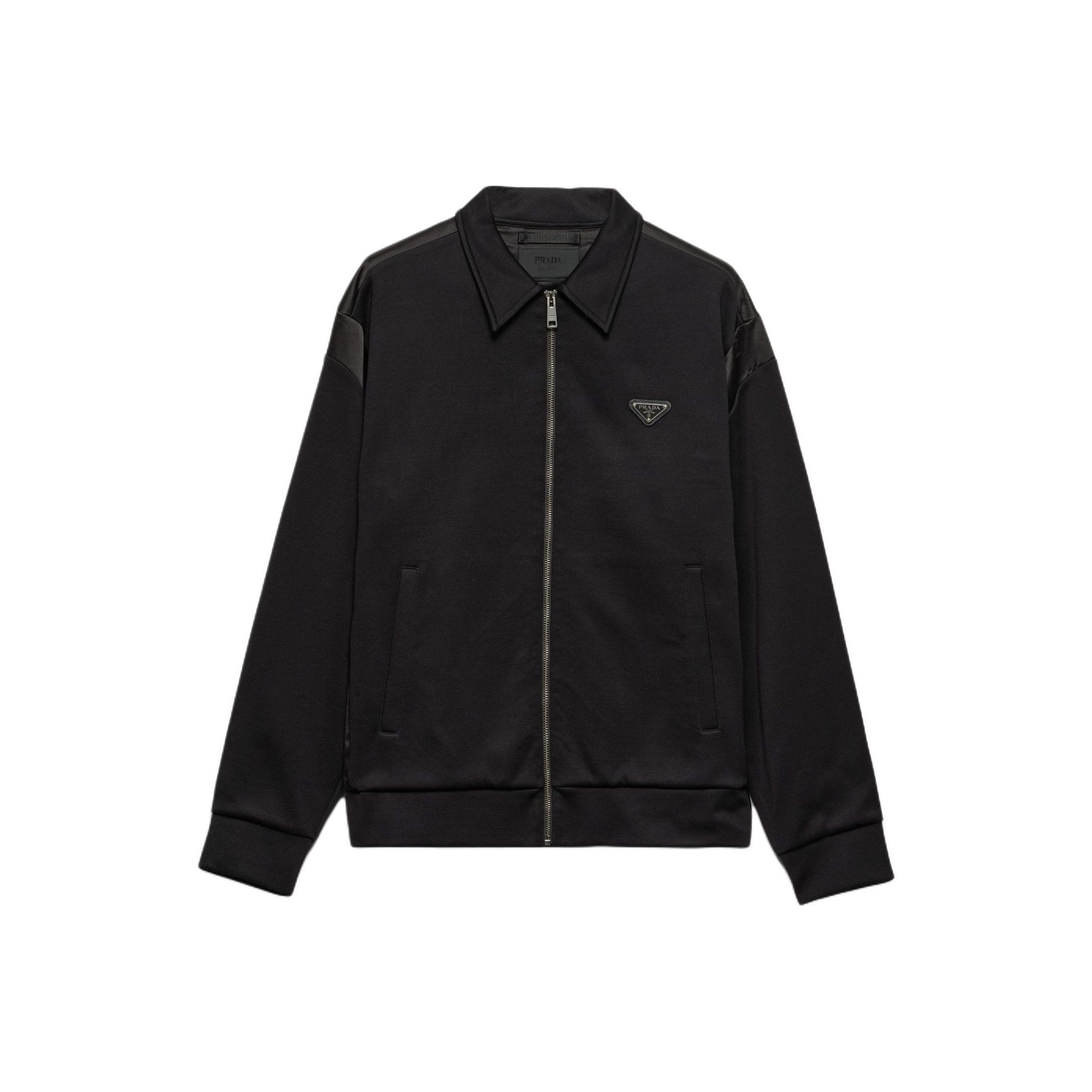 Prada Prada Logo Plaque Zip-Up Blouson Size M Size US M / EU 48-50 / 2 - 1 Thumbnail