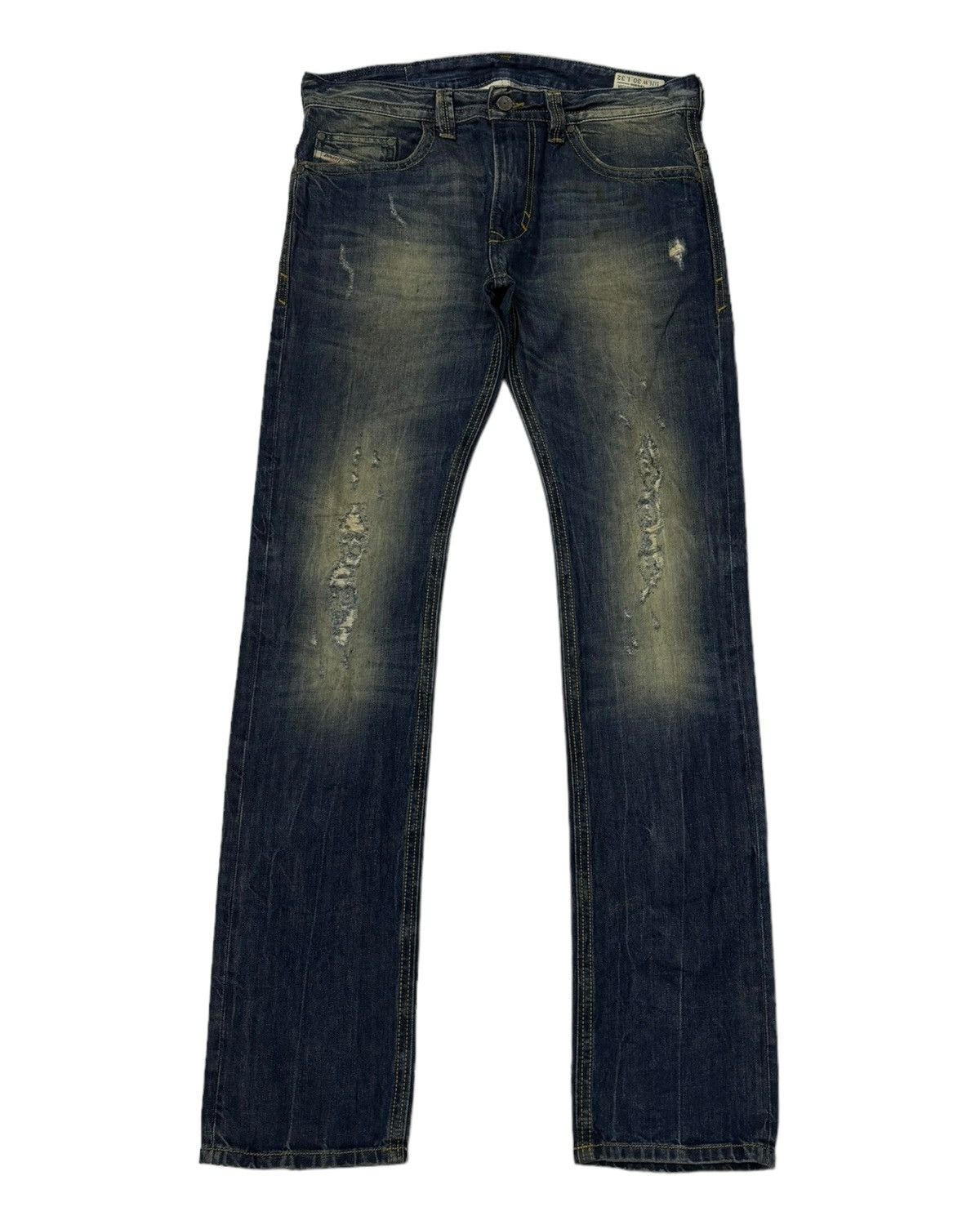Diesel DIESEL CLAW MARK DISTRESSED SLIM SKINNY JEANS Size US 34 / EU 50 - 1 Thumbnail