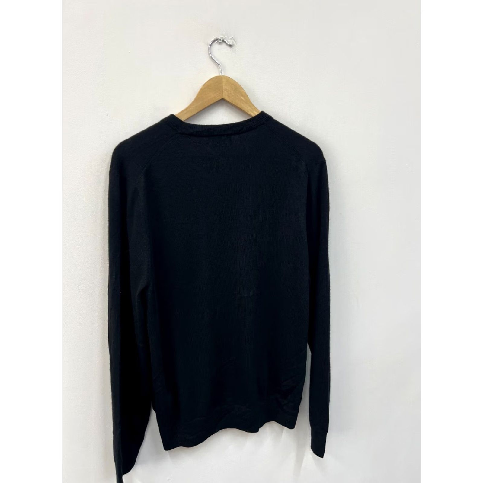 Brooks Brothers Brooks Brothers Pullover Sweater Mens Size M Extrafine Merino Wool Black V-Neck Long Sleeve Size US M / EU 48-50 / 2 - 5 Thumbnail
