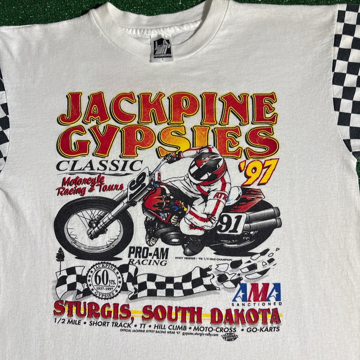 Vintage Vintage 1997 Jack Pine Gypsies Racing Tee Size L Size US L / EU 52-54 / 3 - 2 Thumbnail