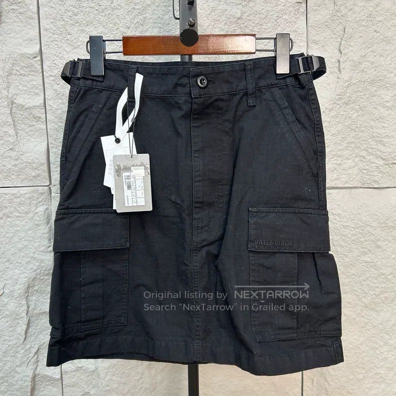 Balenciaga Balenciaga Button Zip Cargo Pocket A-Line Skirt, Size 34 Size 33" - 1 Thumbnail