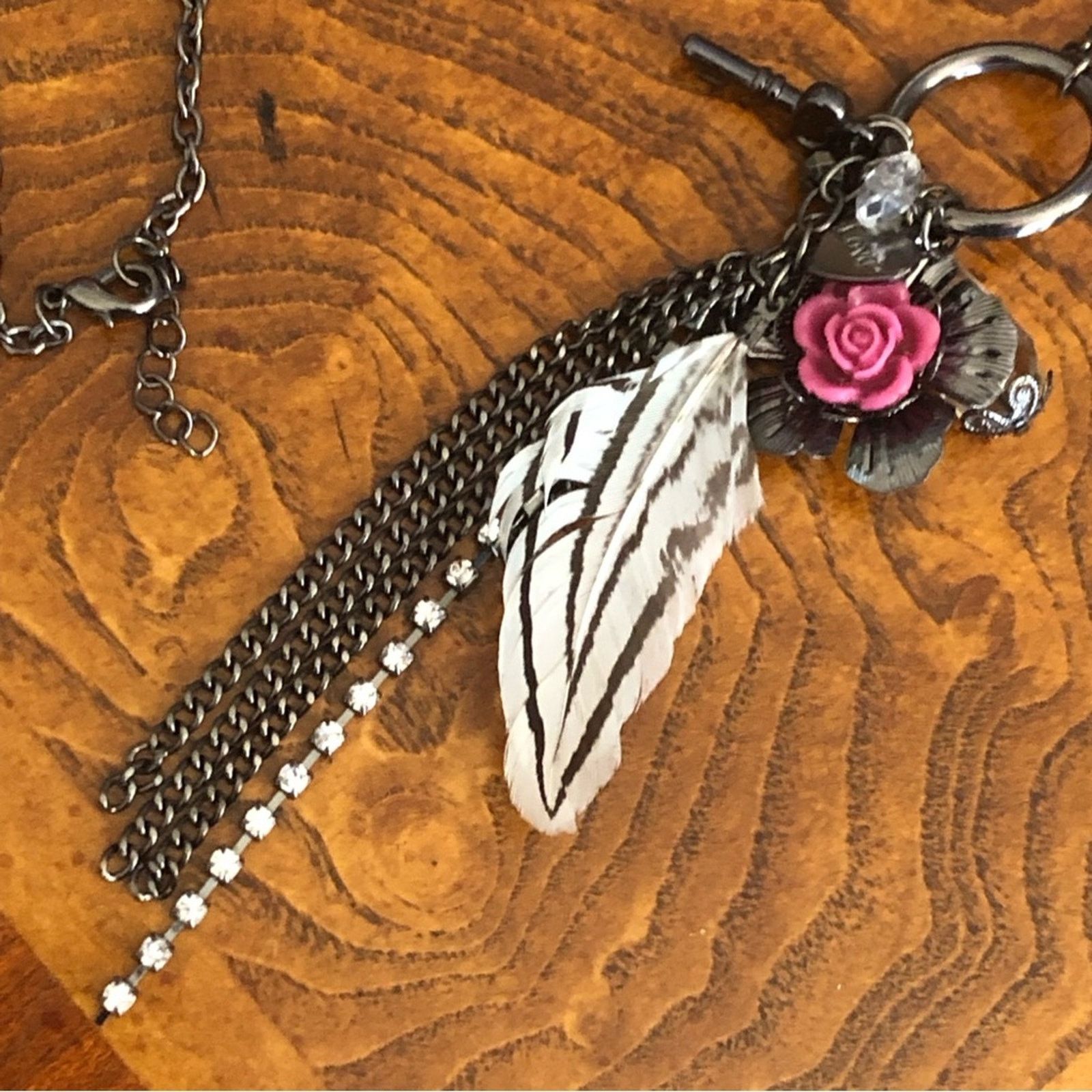Jewelry Multi charm cluster pendant on chain necklace Size ONE SIZE - 5 Thumbnail