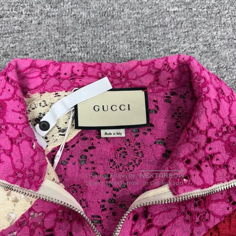 Gucci Gucci Floral Double G Logo Lace Coat Size S / US 4 / IT 40 - 6 Thumbnail