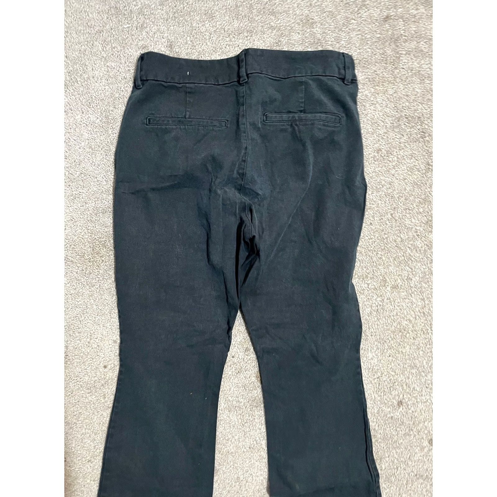 Old Navy Old Navy Womens 4 Black High Rise Pixie Flare Stretch Work Slacks - Business Casual Size 27" / US 4 / IT 40 - 4 Thumbnail