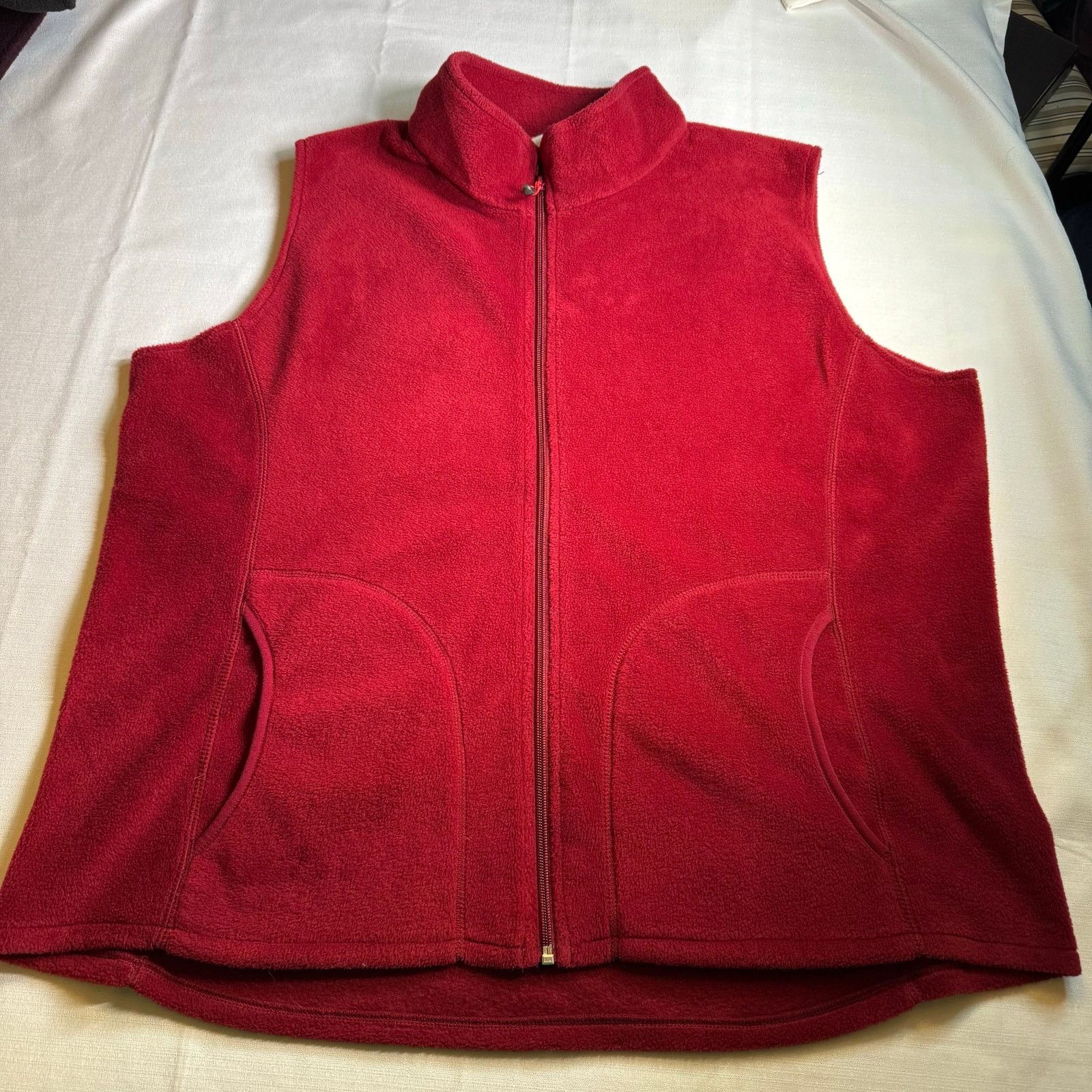 Woolrich Woolen Mills Woolrich Fleece Full-Zip Vest 2-Pockets Men's Size 2XL Red Size US XXL / EU 58 / 5 - 2 Thumbnail