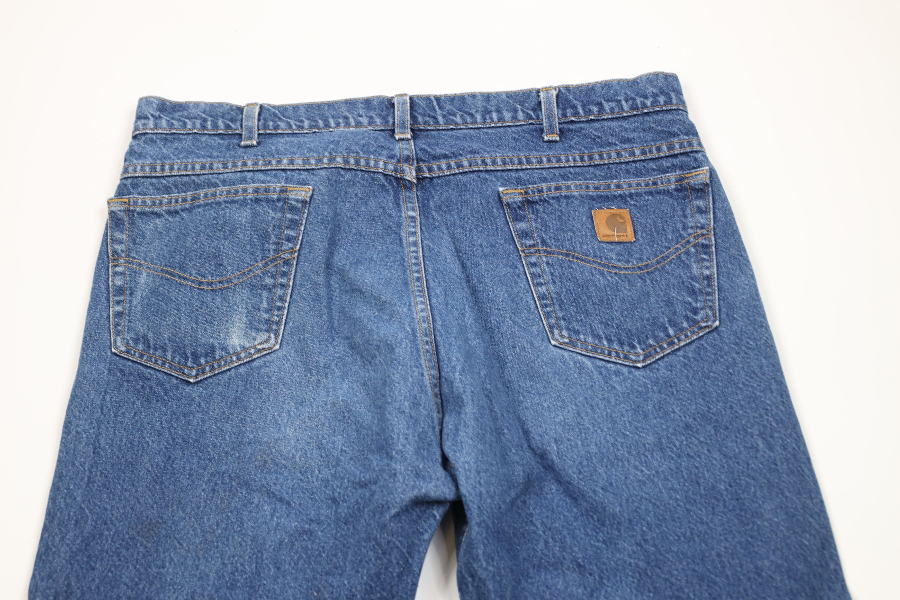 Carhartt × Vintage Vintage 90s Carhartt Spell Out Straight Leg Denim Jeans USA Size US 38 / EU 54 - 12 Thumbnail