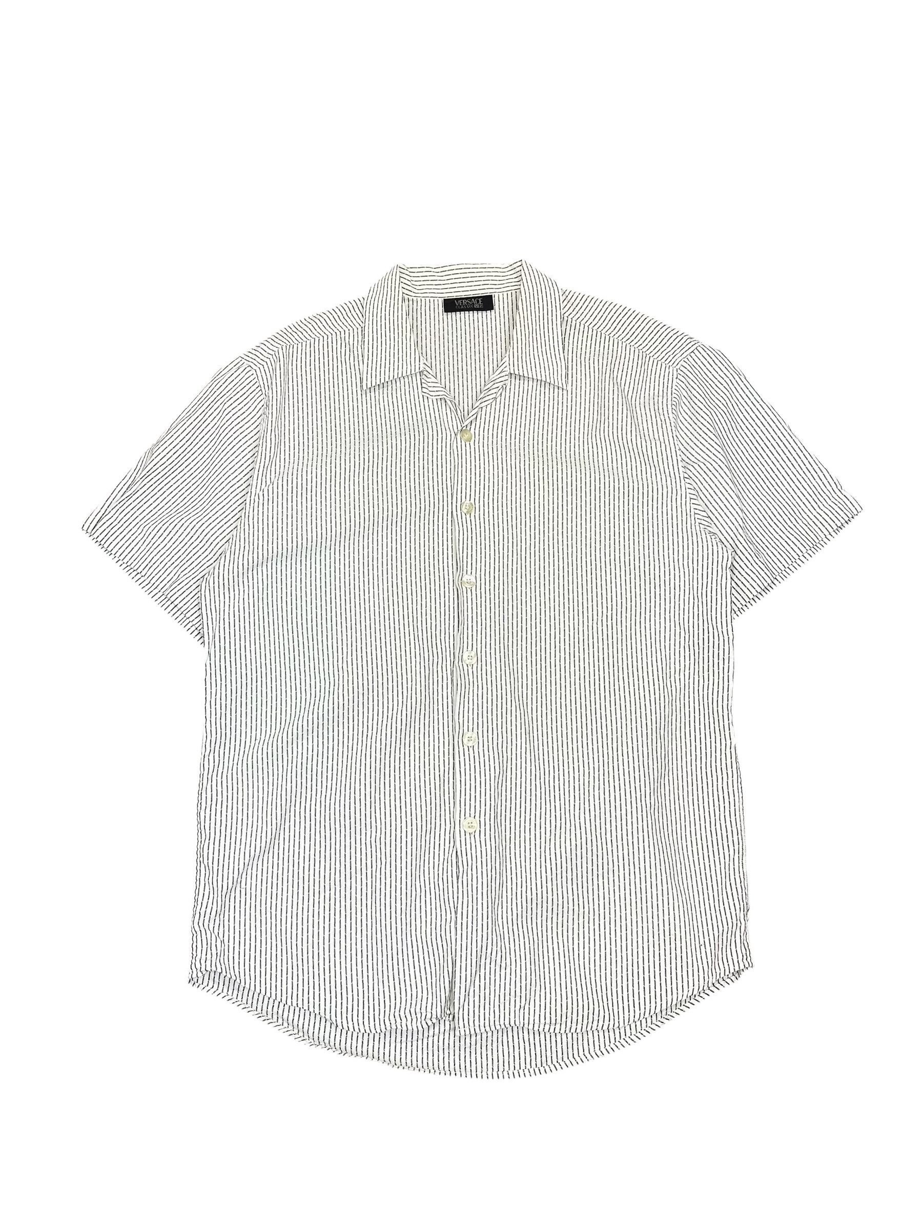 Versace Jeans Couture Versace VJC stripped shirt sleeve classic vintage shirt Size US M / EU 48-50 / 2 - 1 Thumbnail