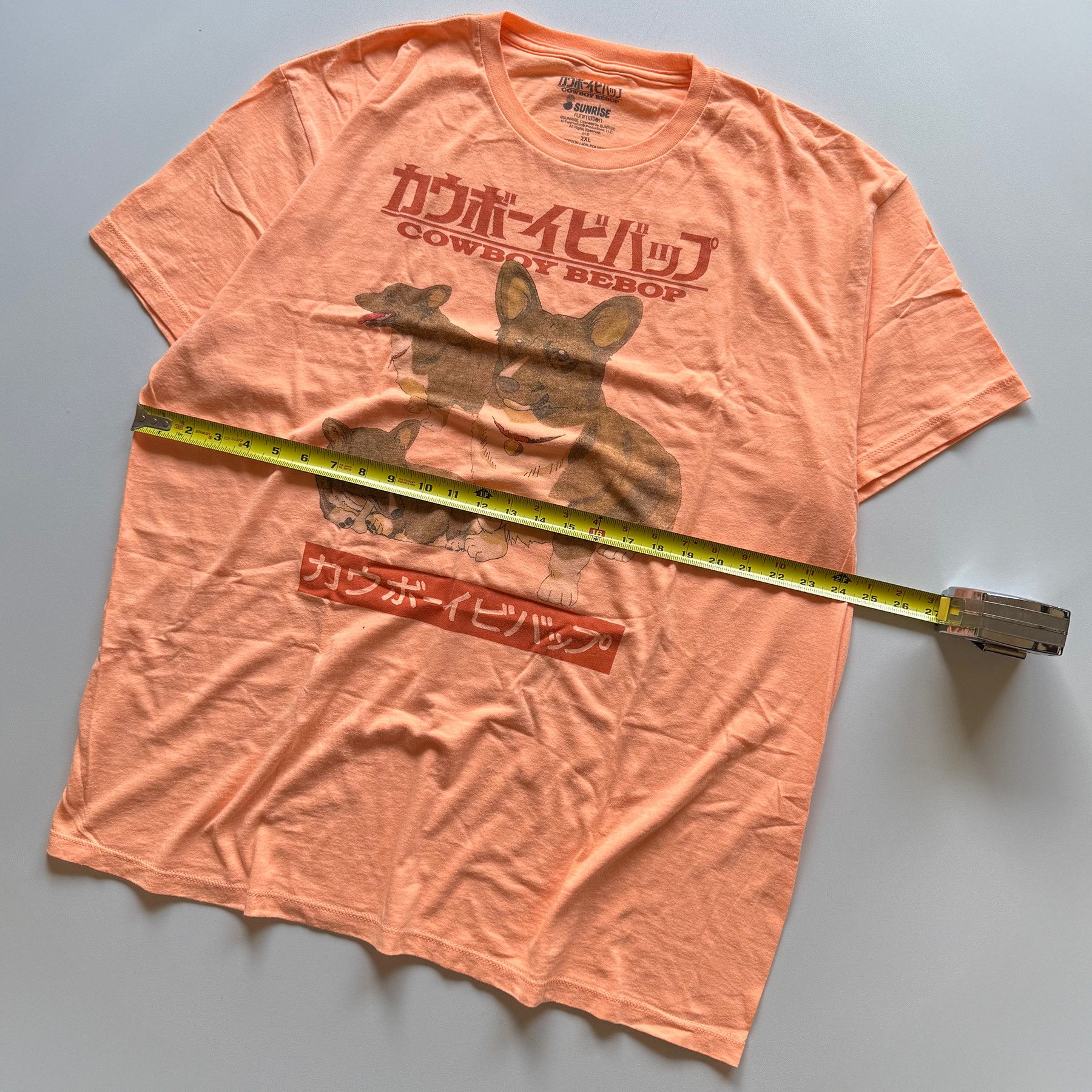 Vintage 2010s Vintage Cowboy Bebop Ein Corgi Sunrise Funimation Tee Size US XXL / EU 58 / 5 - 5 Thumbnail