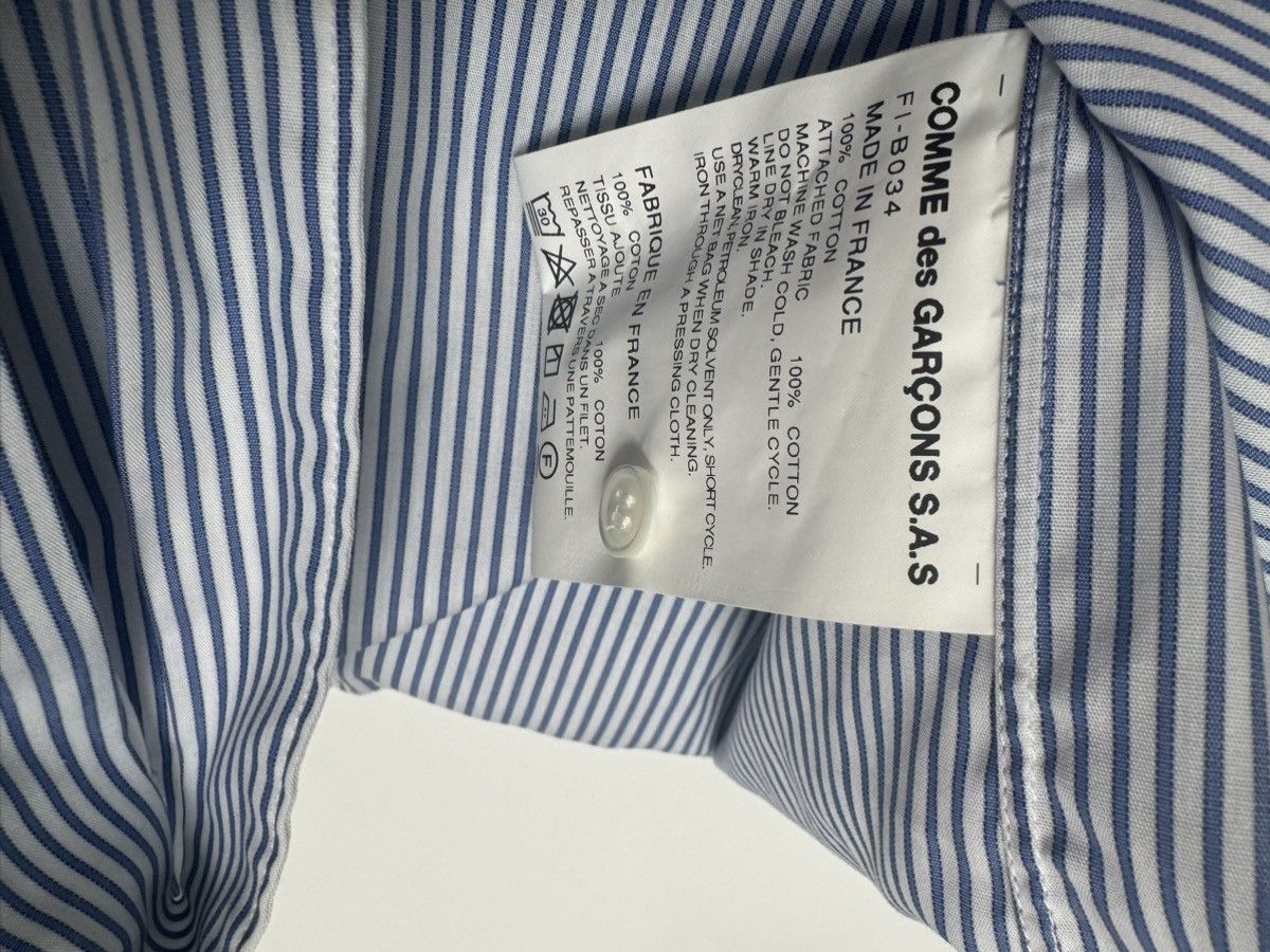 Comme des Garcons SHIRT CDG Shirt Double Layered Stripe Shirt Size US S / EU 44-46 / 1 - 4 Thumbnail