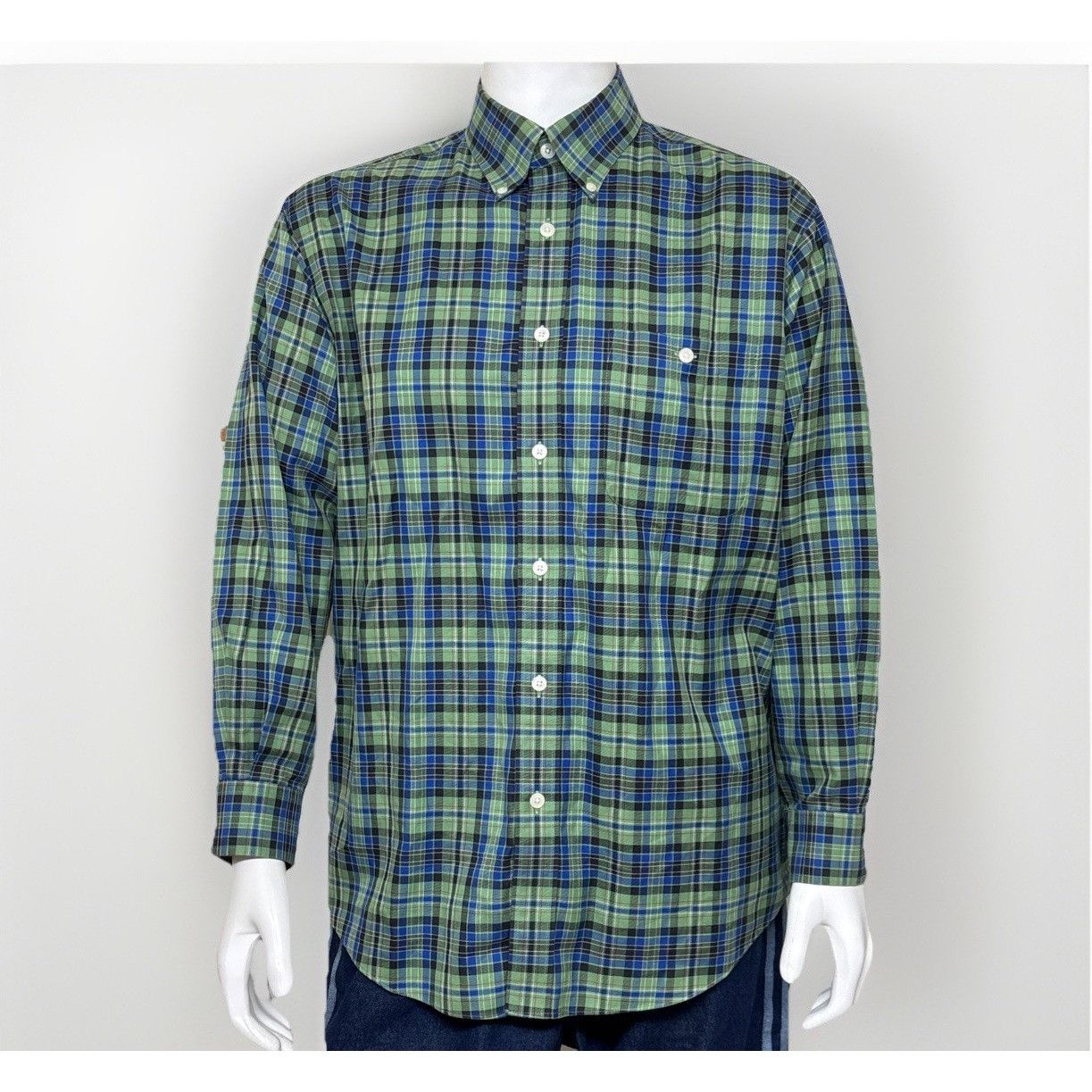 Orvis Orvis Plaid Shirt Mens Large Green Cotton Long Sleeve Button Size US L / EU 52-54 / 3 - 1 Thumbnail