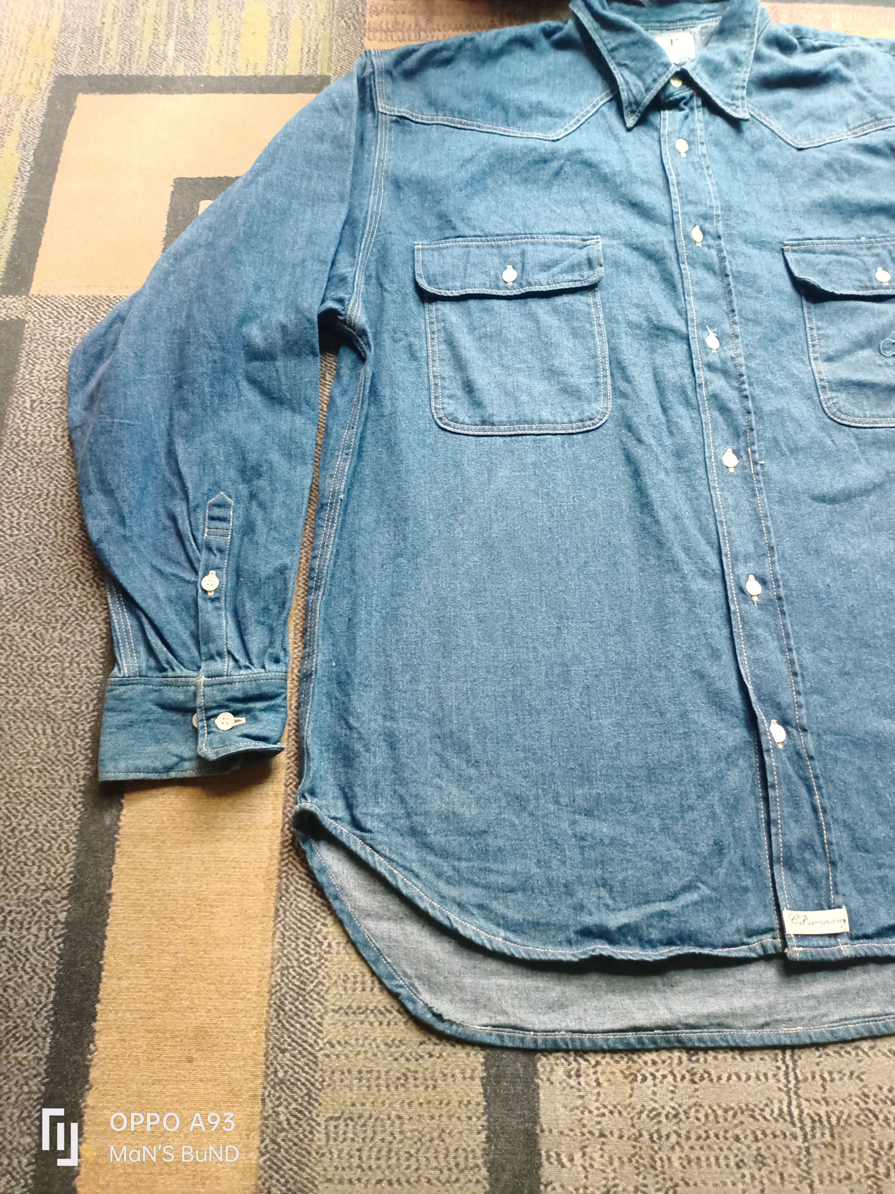 C.P. Company Distressed C.P COMPANY Denime Shirt Size US L / EU 52-54 / 3 - 3 Thumbnail