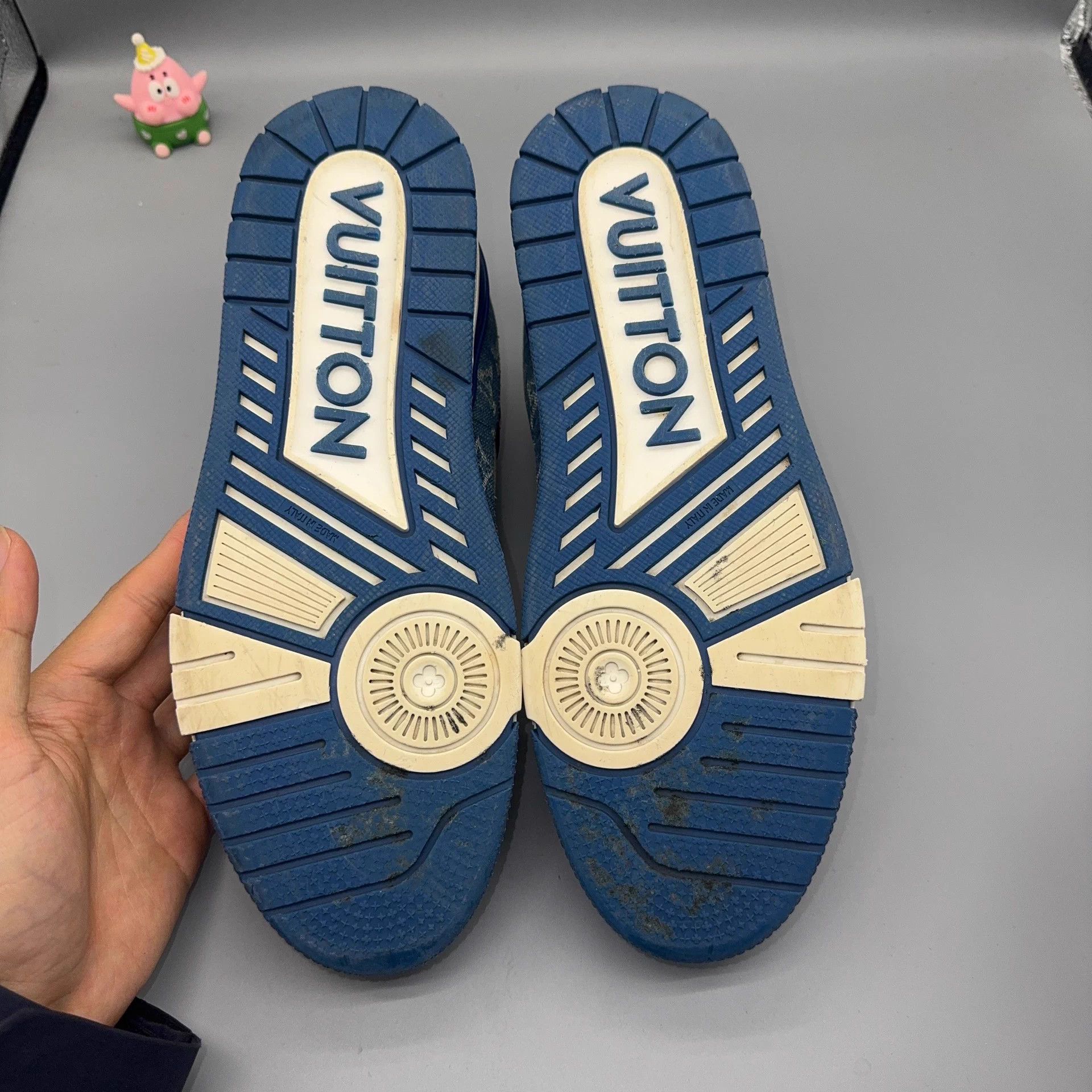 Louis Vuitton LOUIS VUITTON Trainer blue white denim 42 Size US 9 / EU 42 - 4 Thumbnail