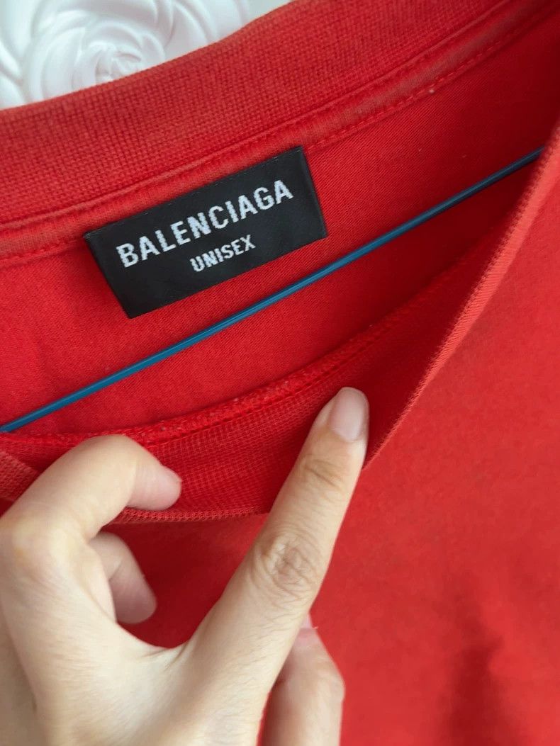 Balenciaga Balenciaga Red short-sleeved T-shirt Size US M / EU 48-50 / 2 - 2 Thumbnail
