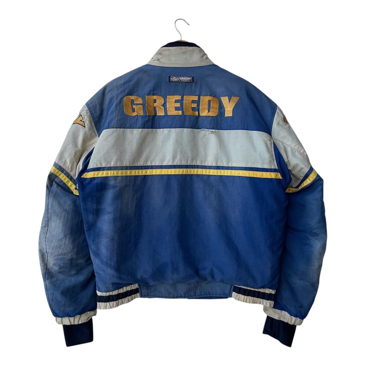 Sports Specialties Vintage GREEDY Motorsports Biker Jacket Padded Racing Gear Size US L / EU 52-54 / 3 - 3 Thumbnail
