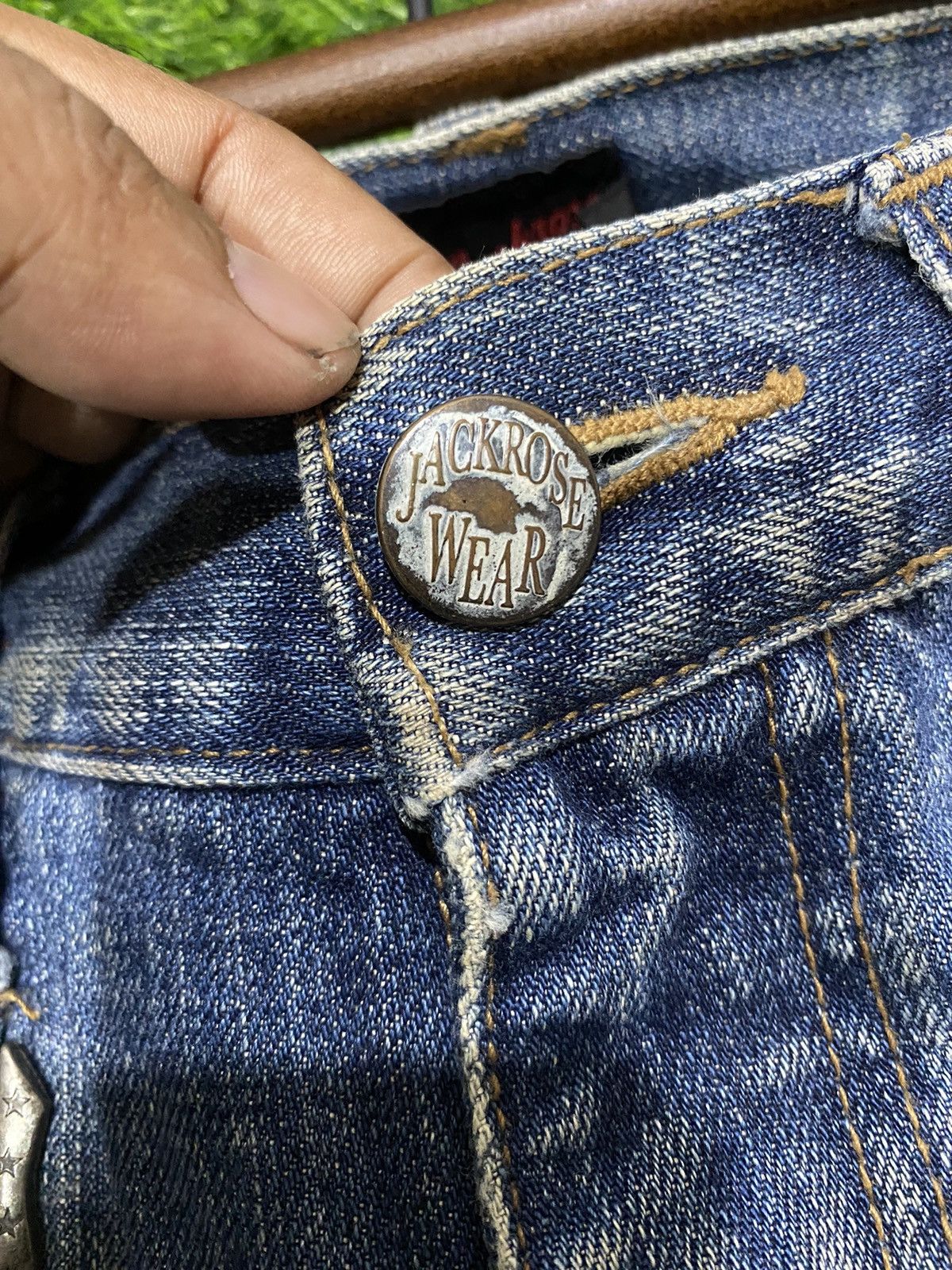 Japanese Brand RARE JACK ROSE NICE DESIGN DISTRESSED JEANS Size US 31 - 15 Thumbnail