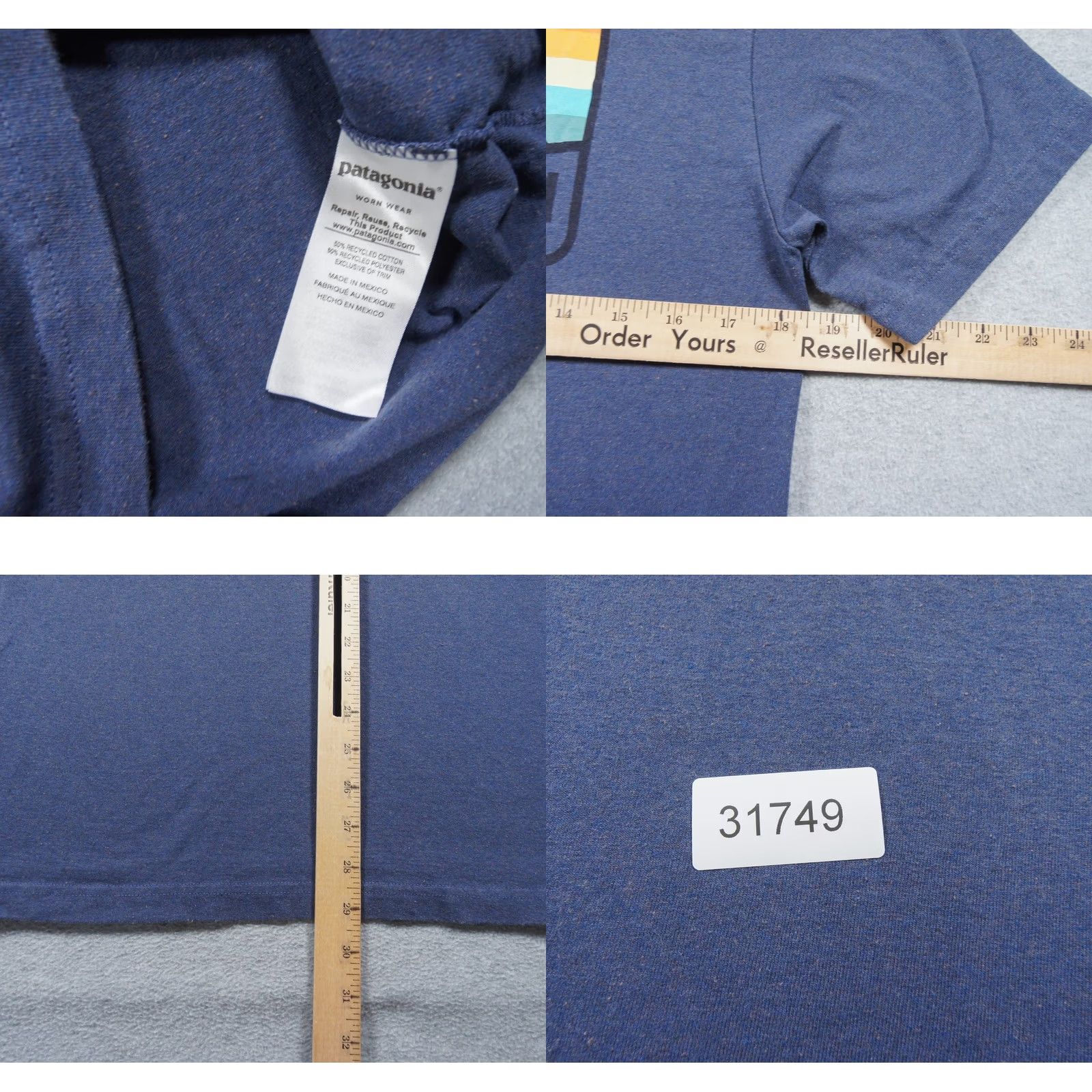 Patagonia Patagonia Shirt Mens Medium Blue Graphic Tee Short Sleeve Outdoors Hike Casual Size US M / EU 48-50 / 2 - 8 Thumbnail