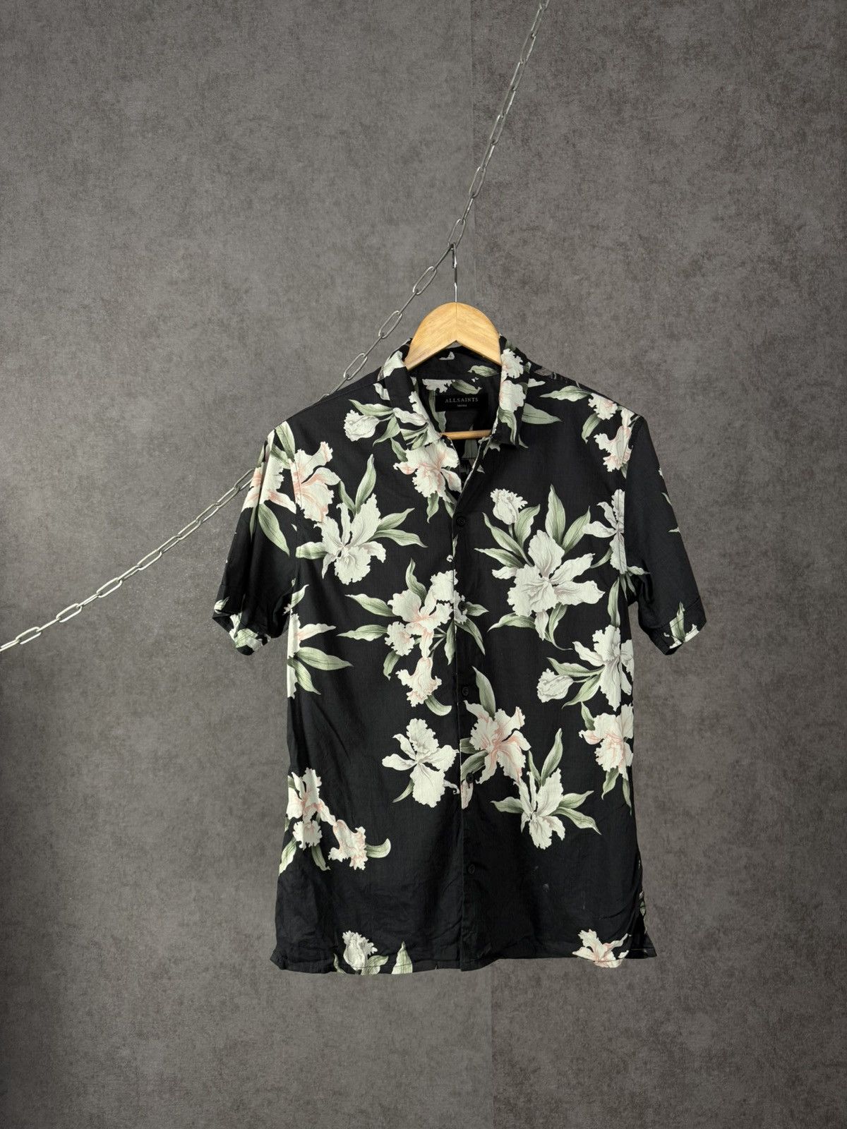 Allsaints Allsaints designer Hawaiian crazy shirt Size US S / EU 44-46 / 1 - 1 Thumbnail