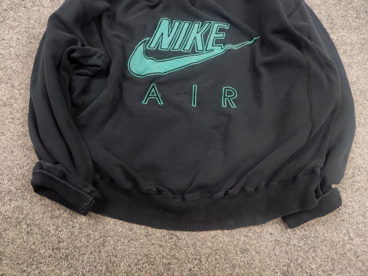 Nike Vintage 80s Nike Air Embroidered Crewneck Blue Sweatshirt Size US M / EU 48-50 / 2 - 6 Thumbnail