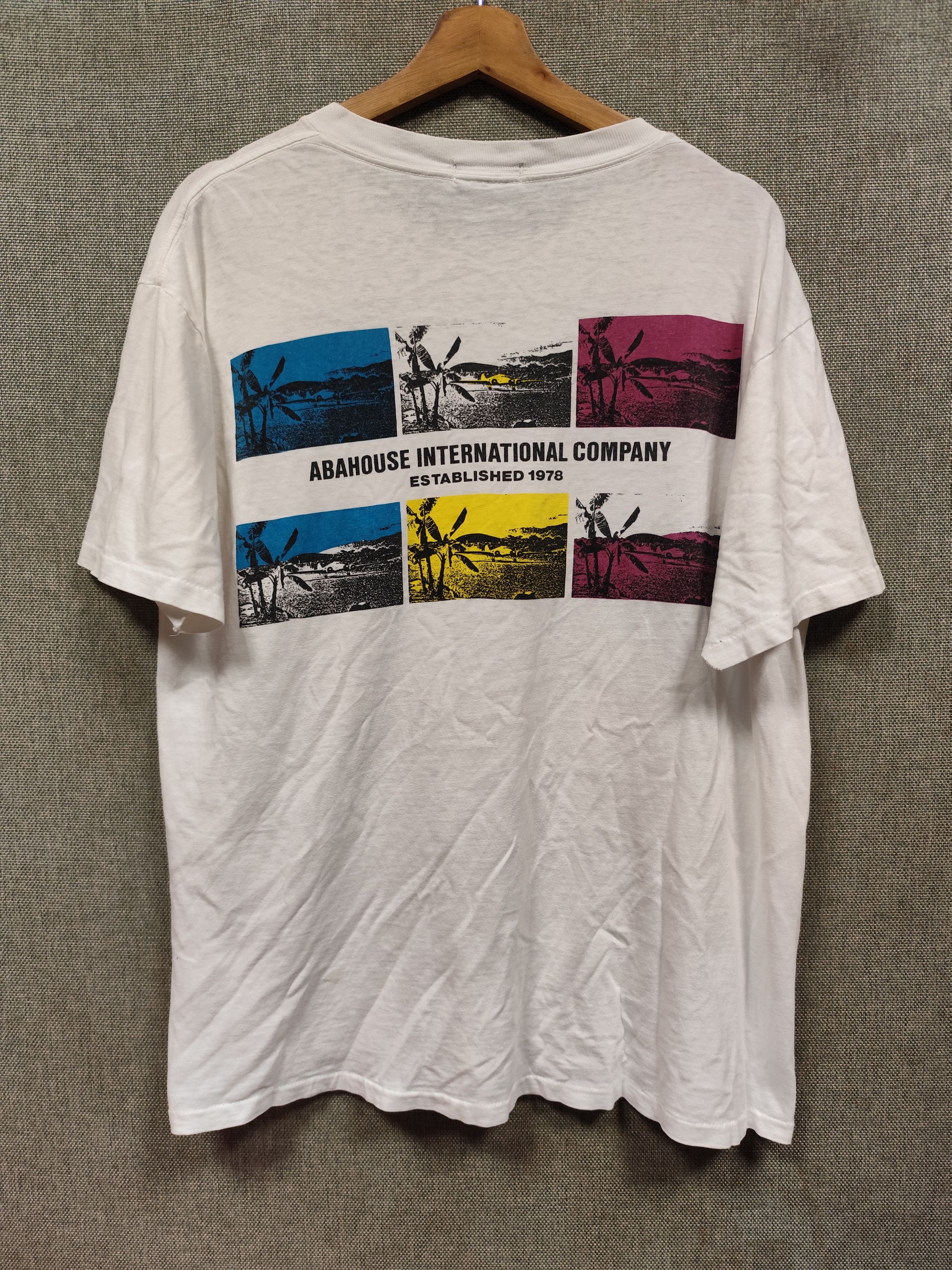 ABAHOUSE × Vintage Vintage 90s t shirt abahouse tag oneita made in usa Size US L / EU 52-54 / 3 - 1 Thumbnail