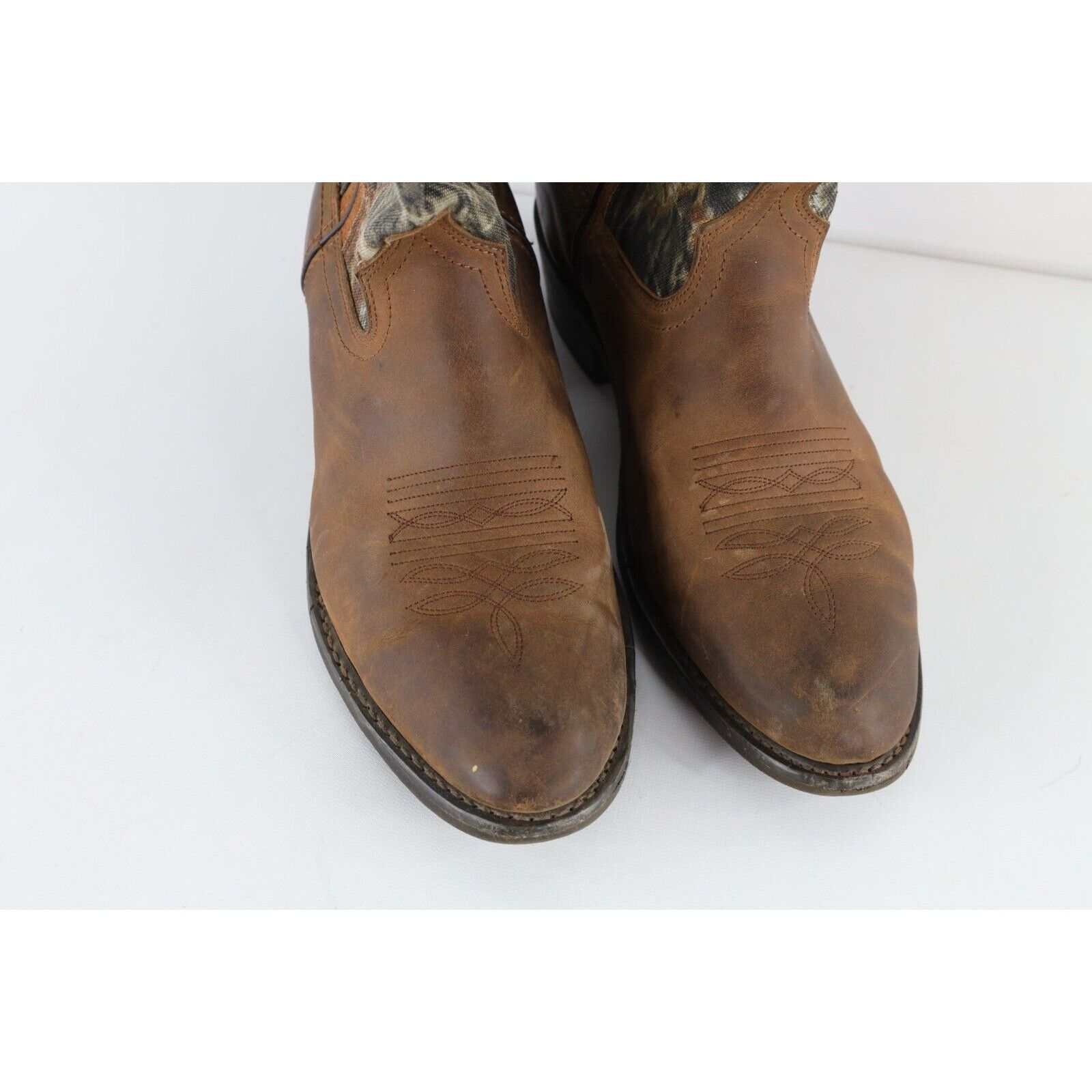 Vintage Vintage Laredo Distressed Leather Camouflage Cowboy Boots Size US 13 / EU 46 - 3 Thumbnail
