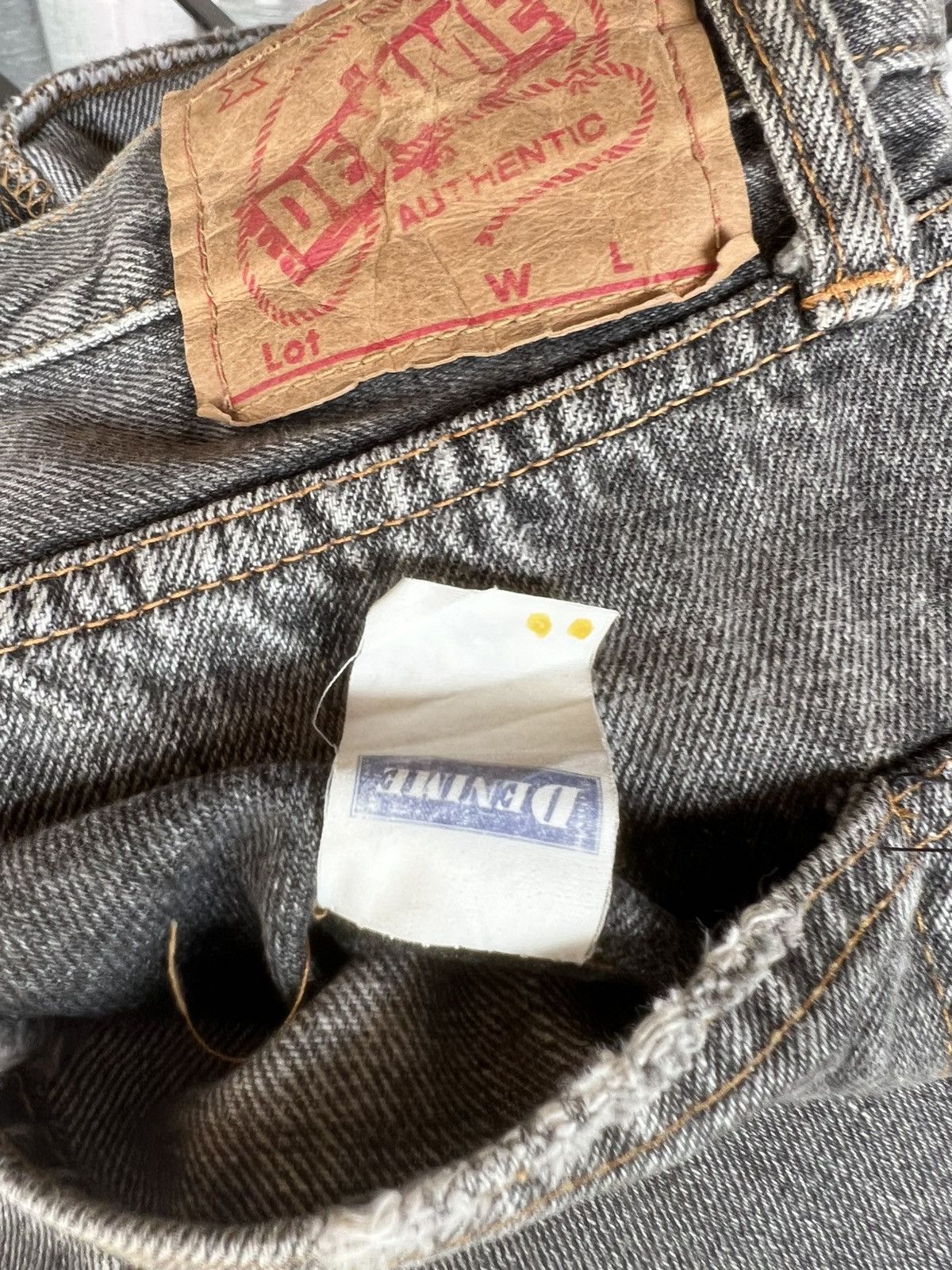 Denime Vintage DENIME Orizzonti Faded Distress Denim Selvedge Jeans Size US 30 / EU 46 - 24 Thumbnail