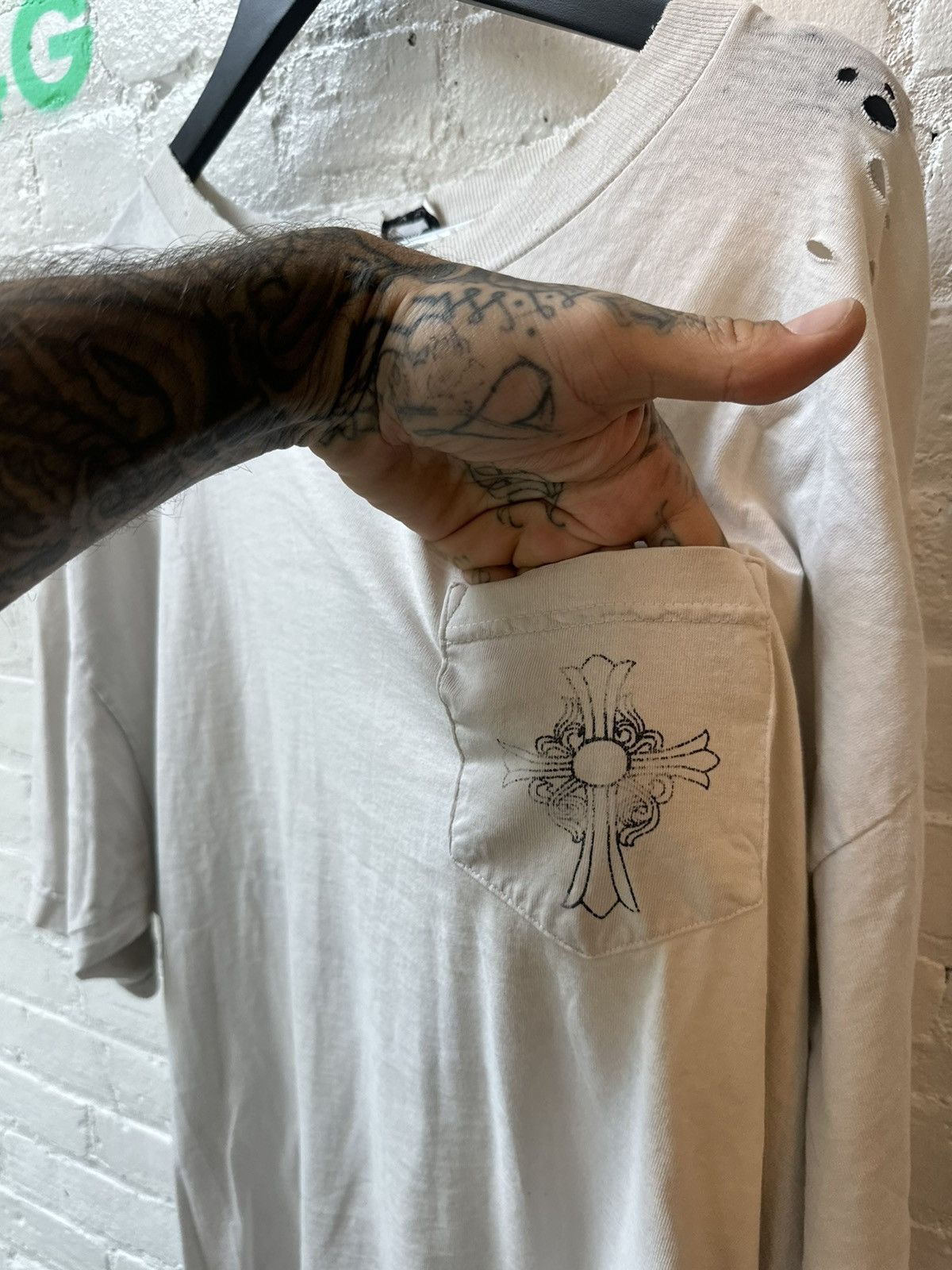 Chrome Hearts CHROME HEARTS 2XL THRASHED XXL SHIRT Size US XXL / EU 58 / 5 - 3 Thumbnail