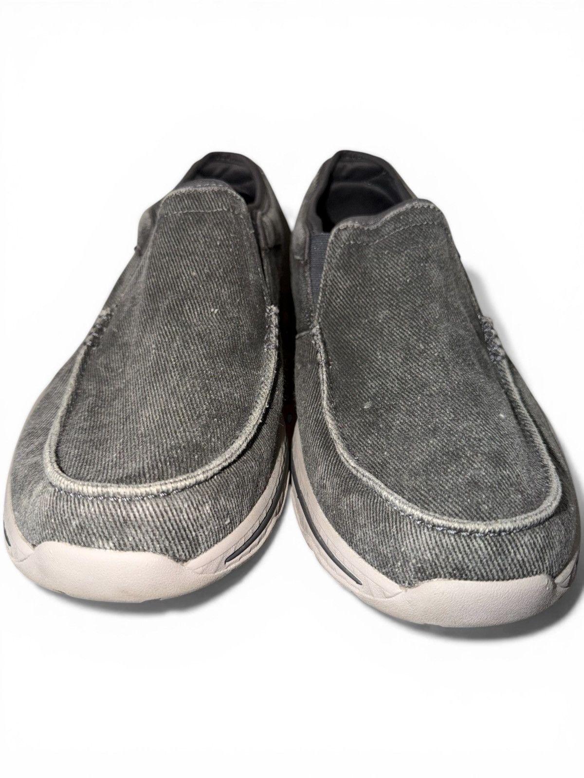 SKECHERS Skechers Relaxed Fit Mens 11.5 Gray Slip On Air Cooled Shoes Size US 11.5 / EU 44-45 - 4 Thumbnail