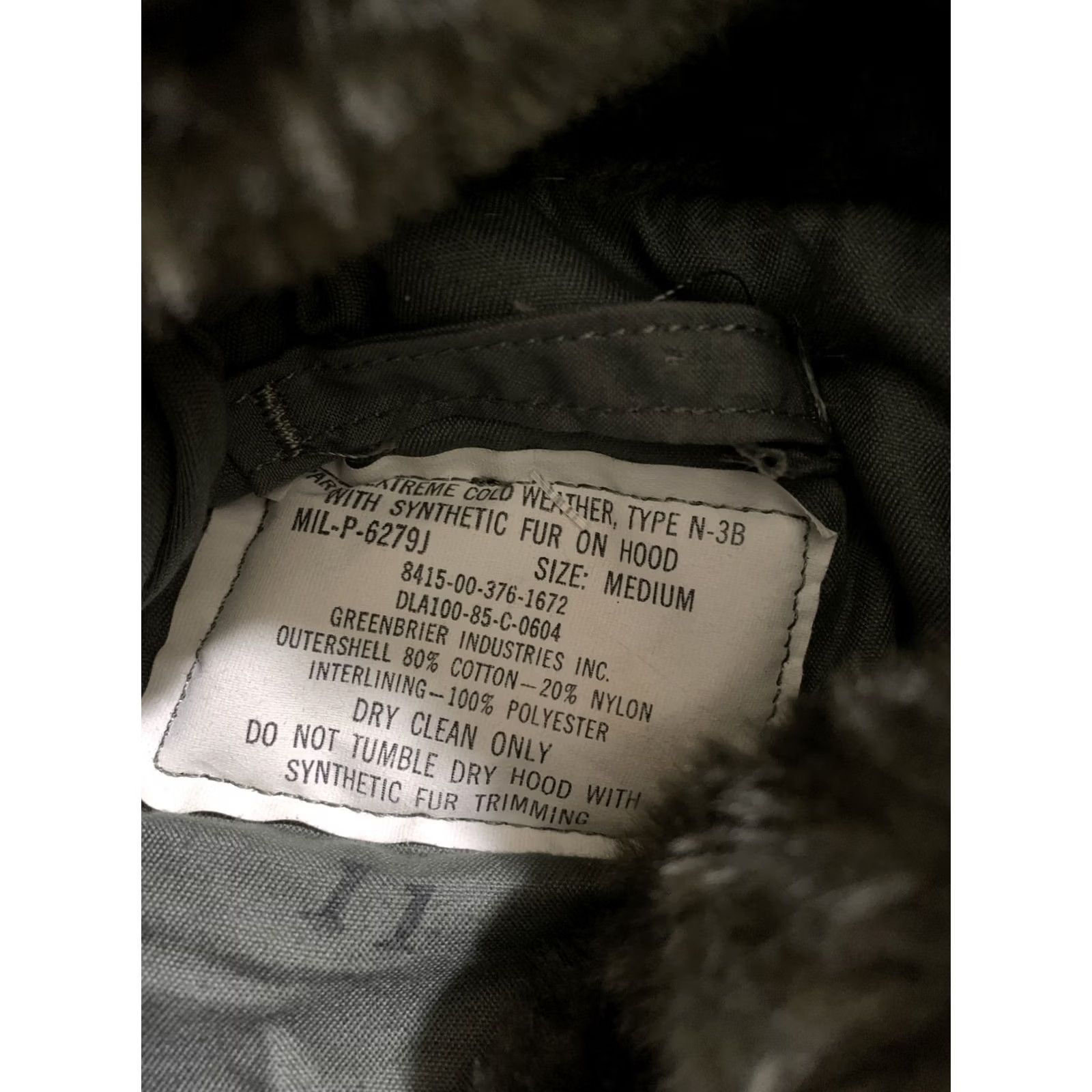 Alpha Industries VINTAGE Alpha N-3B Air Crew Jacket Parka USAF 59 Mens Medium Green Wool Insulation Fur Trim Zipper Full Zip Hooded Wind-Resistant Military 50s 60s Size US M / EU 48-50 / 2 - 4 Thumbnail