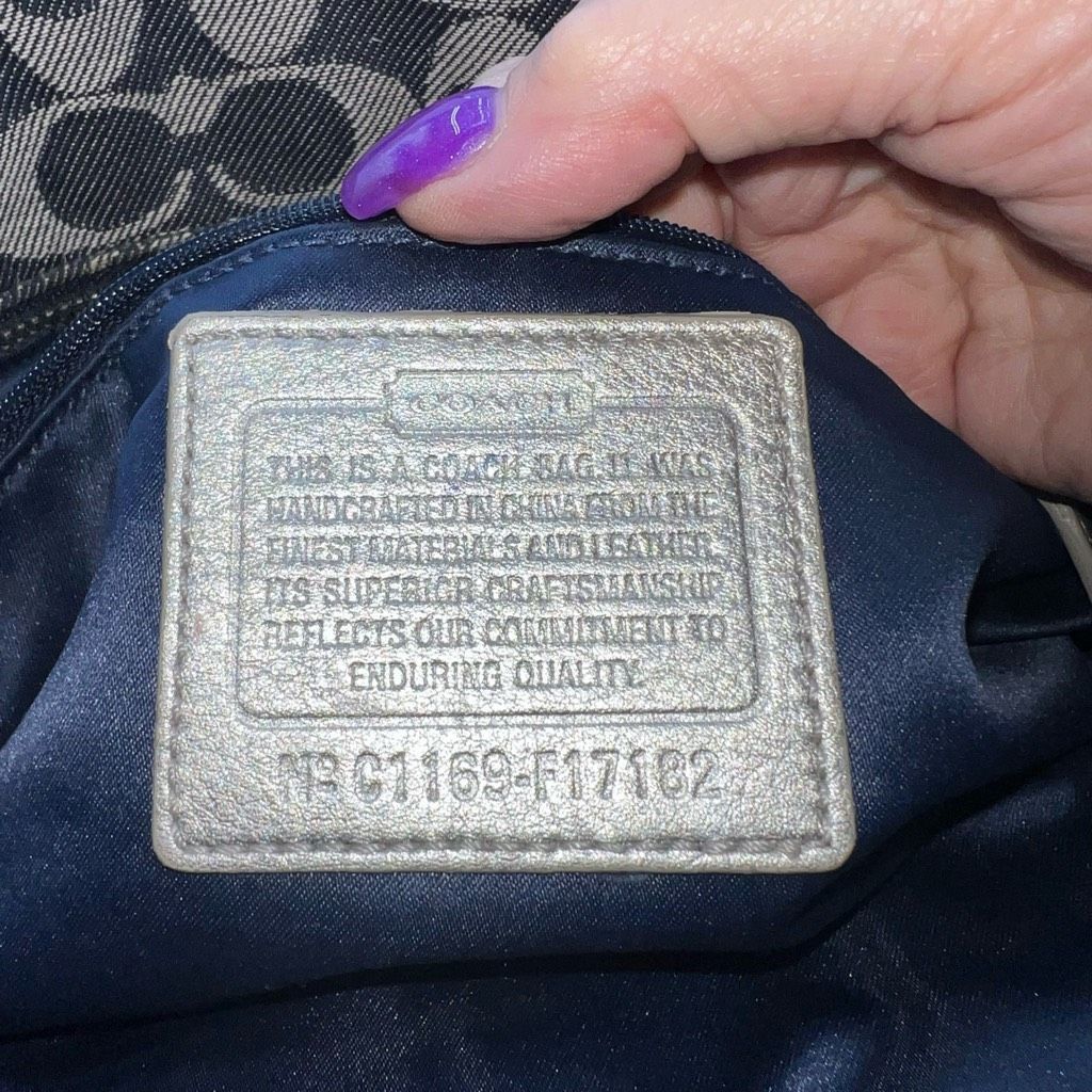 Coach Coach Denim and Leather Signature Tote (no hang tag) Size ONE SIZE - 4 Thumbnail