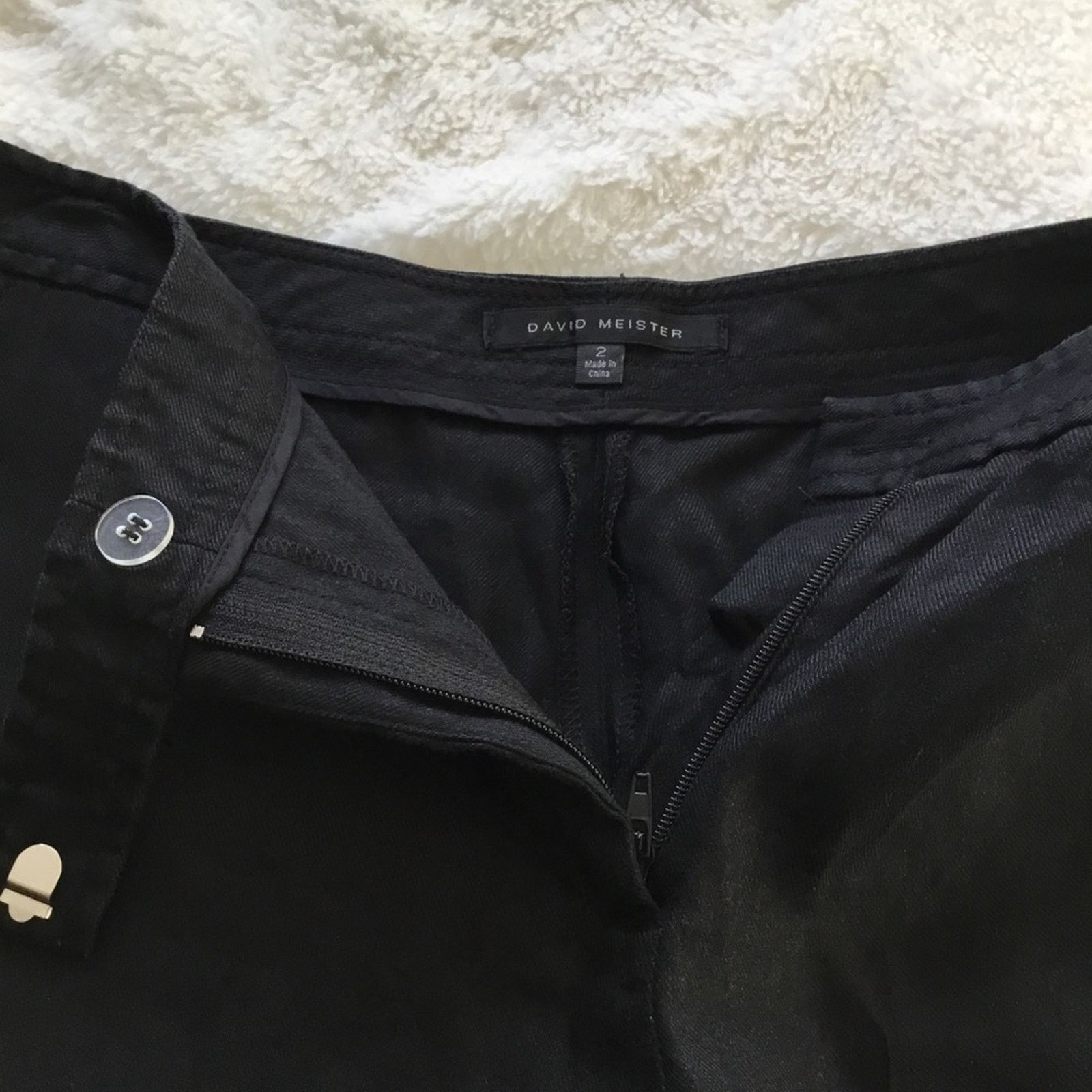 Other David Meister Black Bermuda Linen Shorts Size 26" / US 2 / IT 38 - 4 Thumbnail