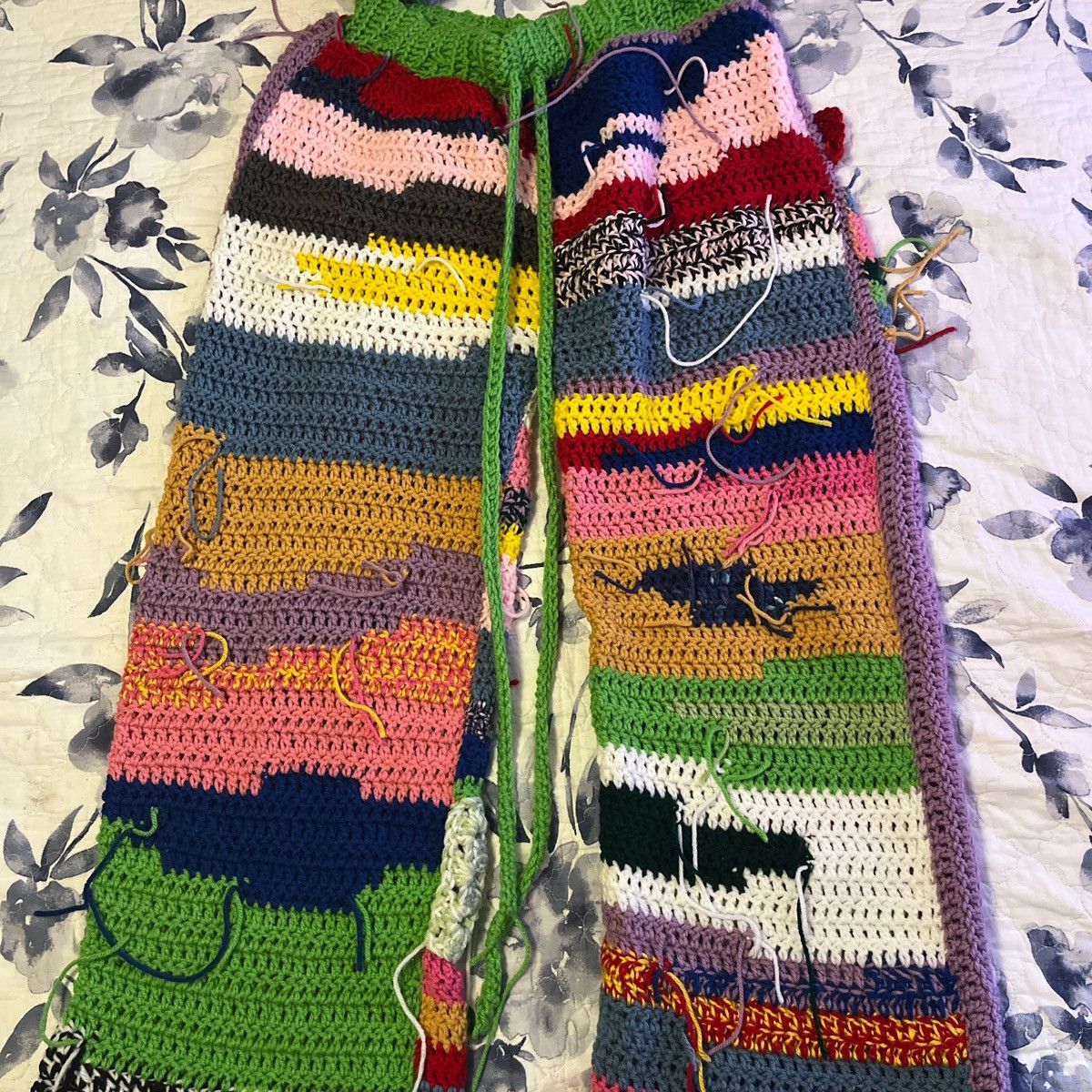Other Crochet oversized pants Size 32" / US 10 / IT 46 - 3 Thumbnail