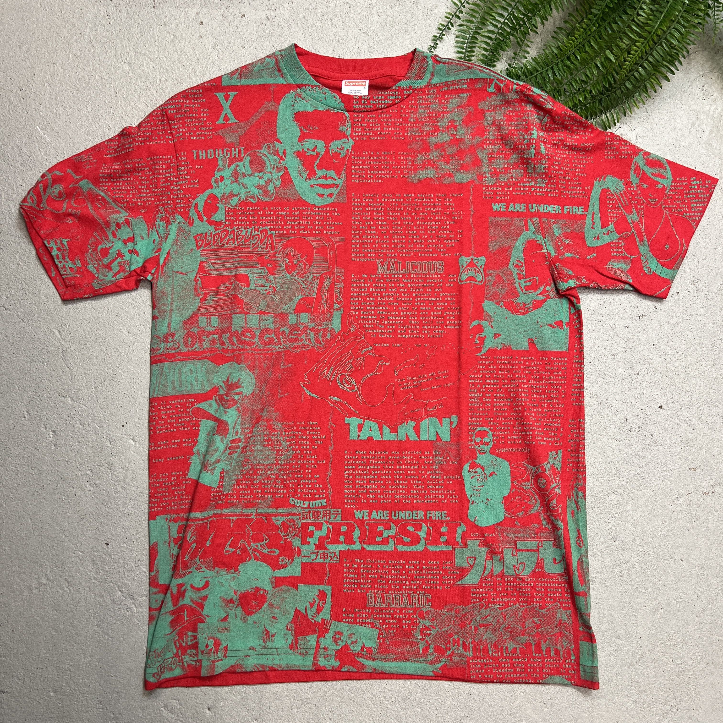 Supreme Supreme Phase ll IG Times 2007 Red Full Print AOP OG