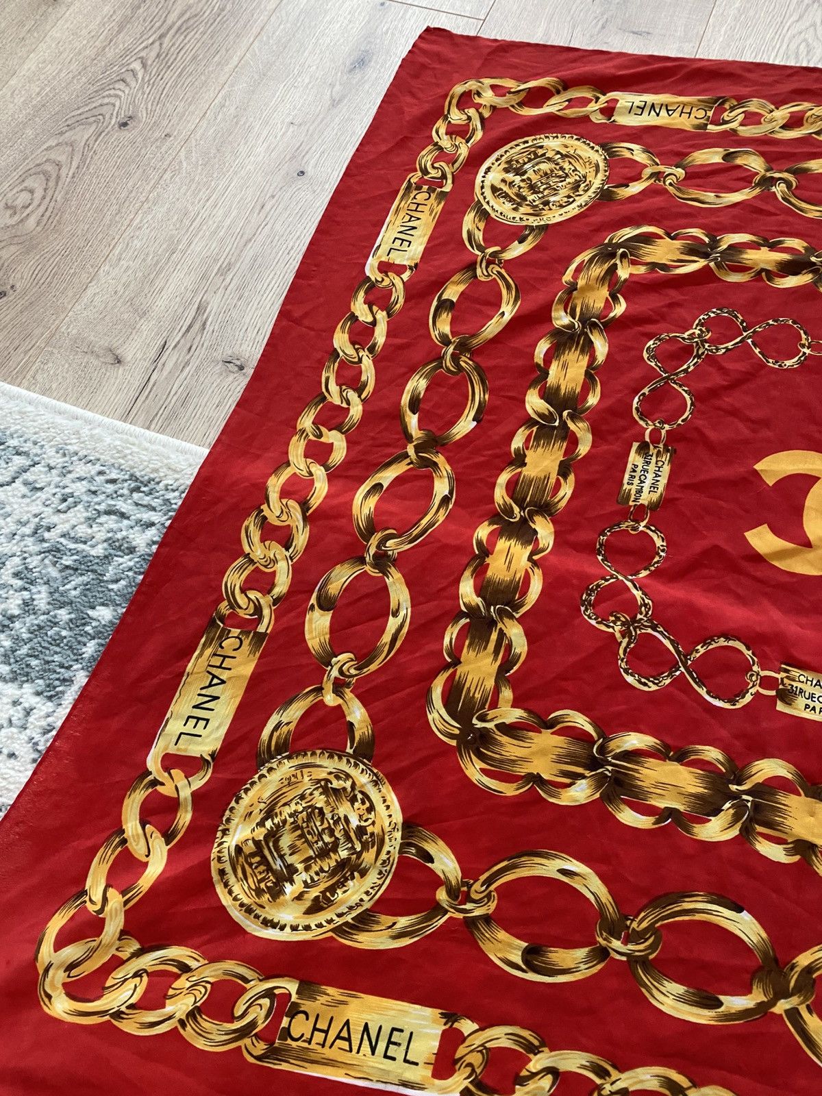 Chanel Vintage Chanel Scarf Size ONE SIZE - 3 Thumbnail
